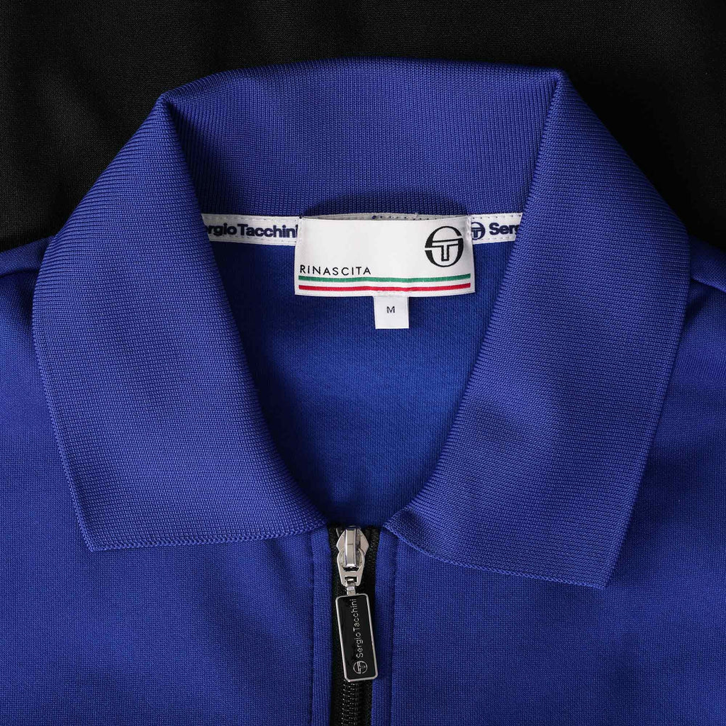 Sergio Tacchini Tomme Track Top - Black Beauty/Sodalite