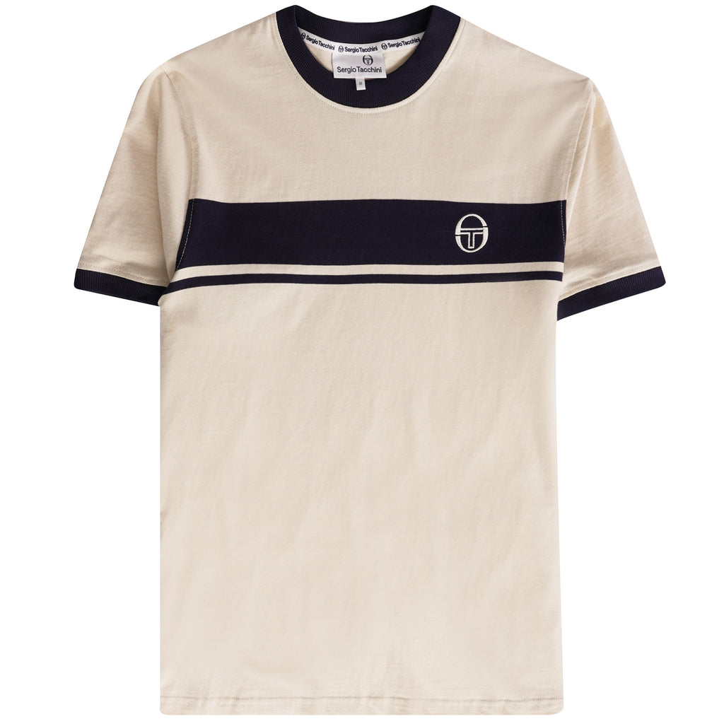 Sergio Tacchini Master Crew Neck T-Shirt - Buttercream