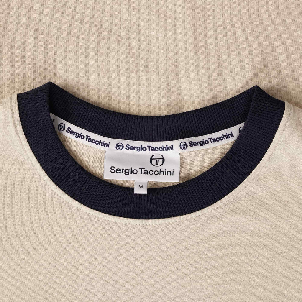 Sergio Tacchini Master Crew Neck T-Shirt - Buttercream