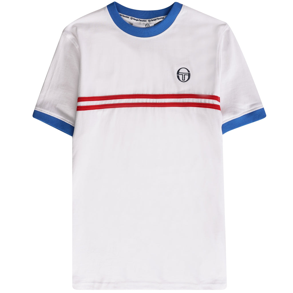 Sergio Tacchini Supermac T-Shirt - White/Rush