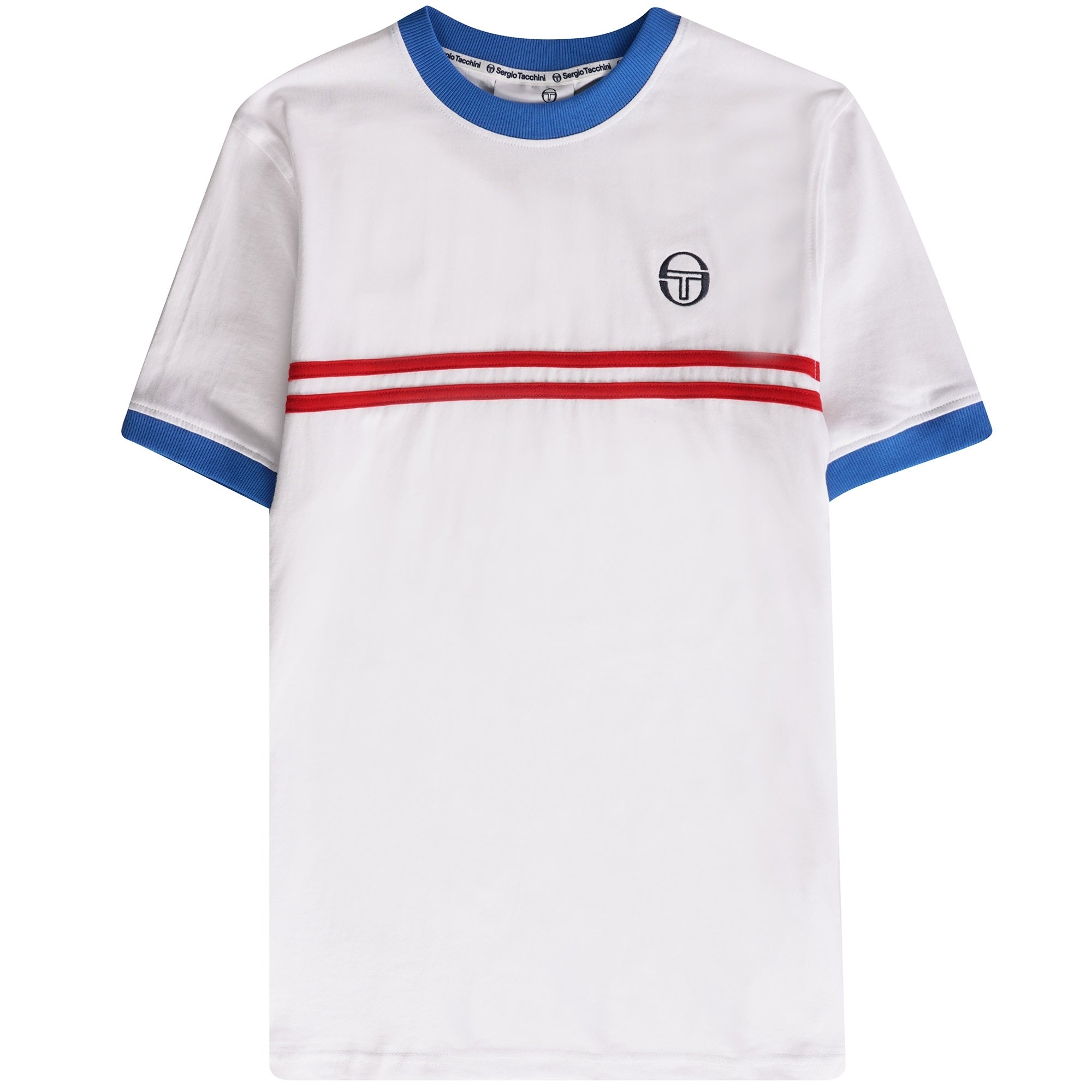 Sergio Tacchini Supermac T-Shirt - White/Rush