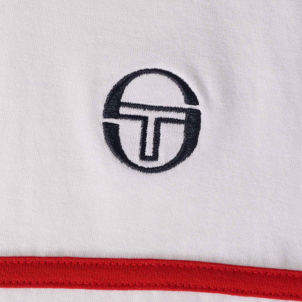Sergio Tacchini Supermac T-Shirt - White/Rush