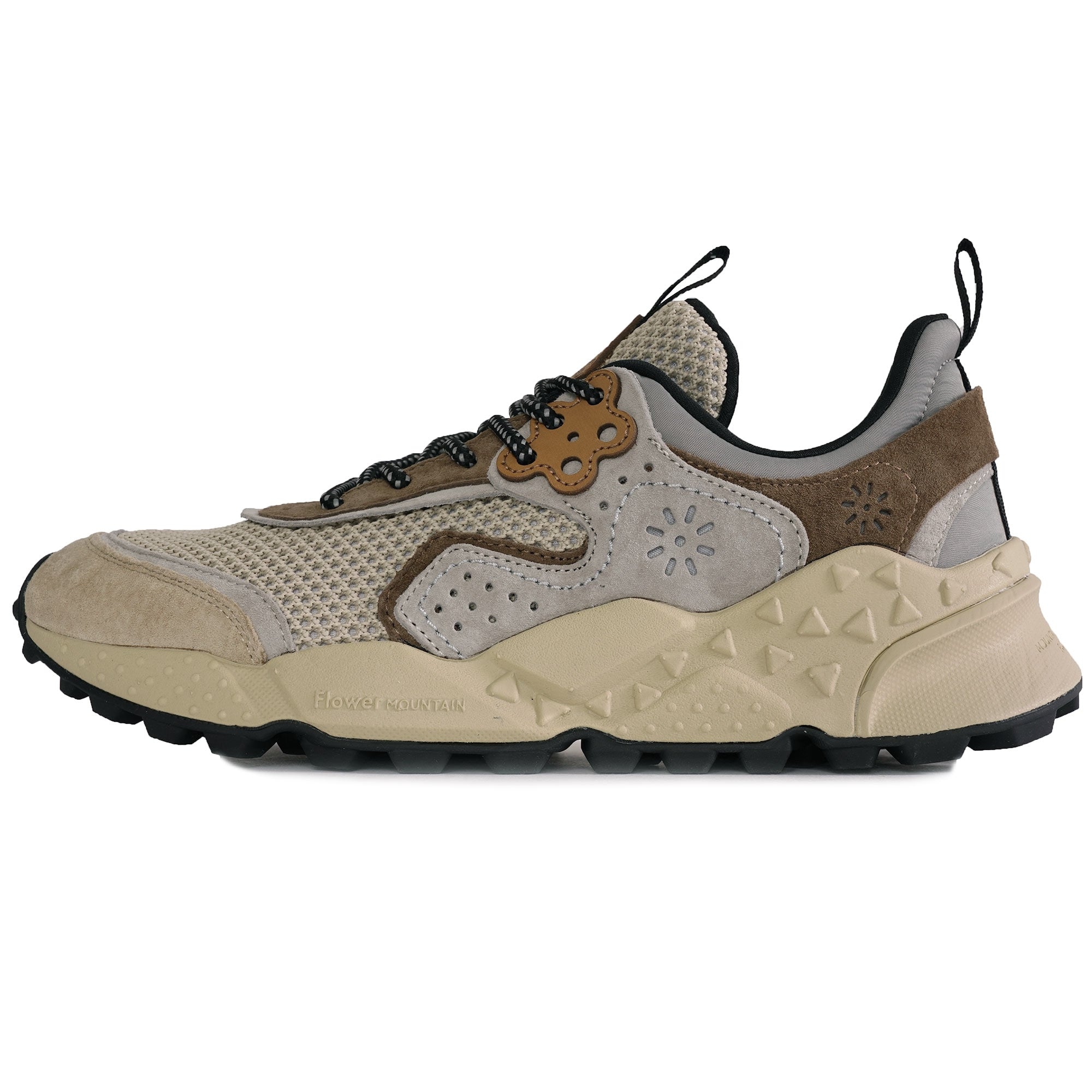 Flower Mountain Kotetsu Suede & Mesh - Beige/Grey
