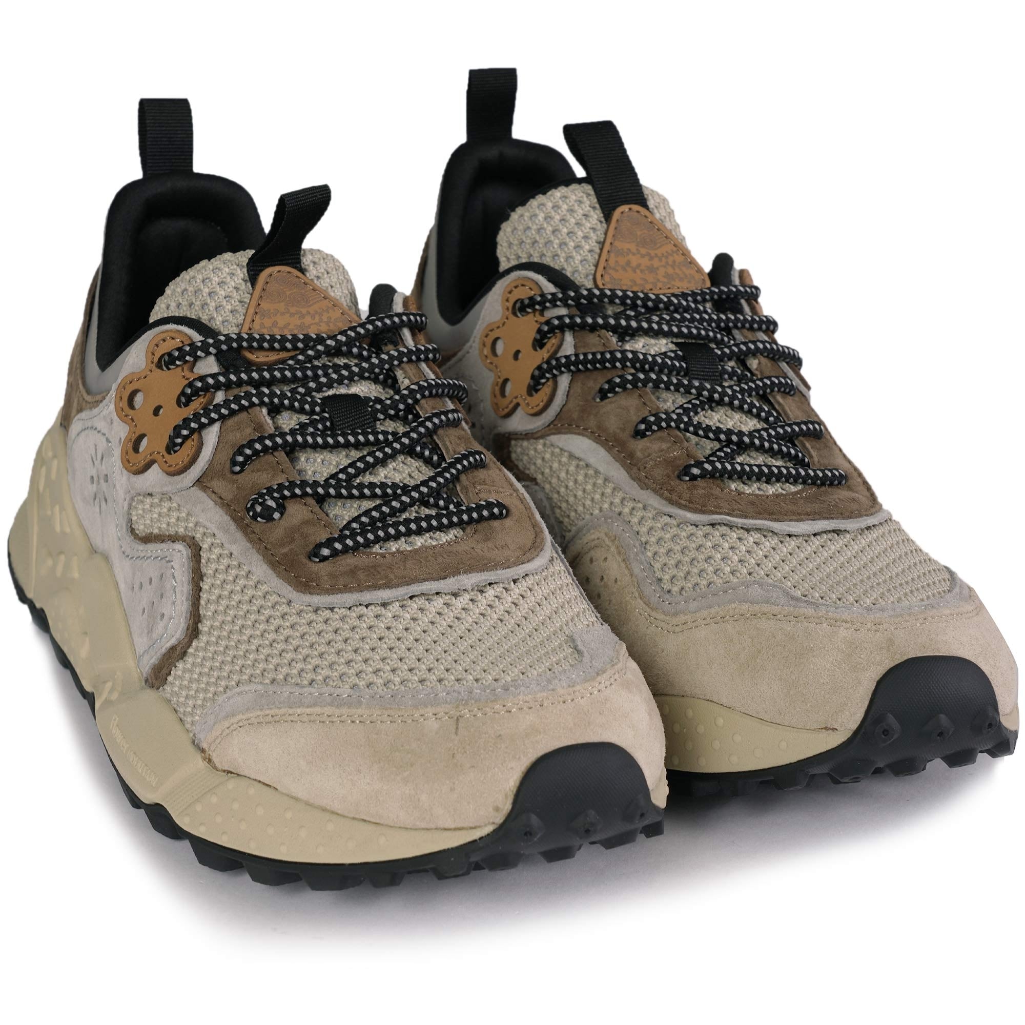 Flower Mountain Kotetsu Suede & Mesh - Beige/Grey
