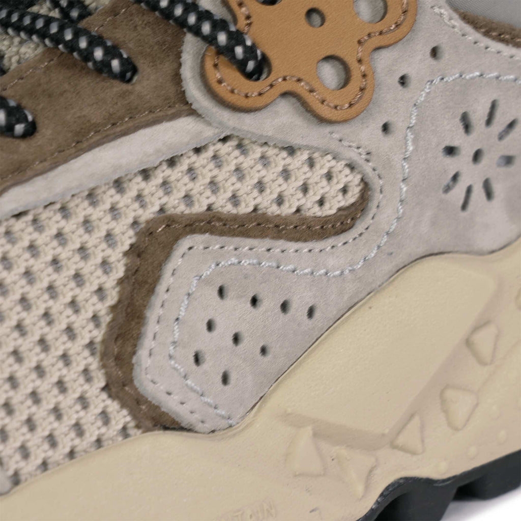Flower Mountain Kotetsu Suede & Mesh - Beige/Grey