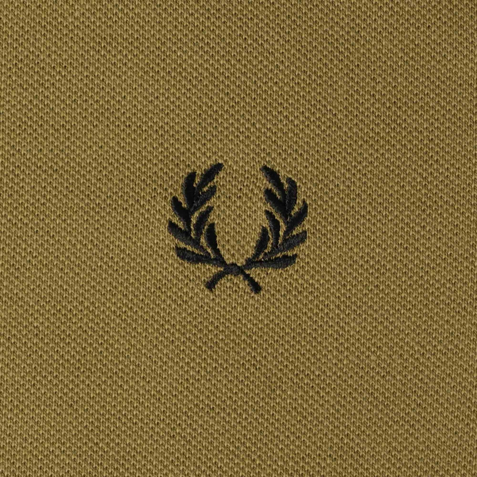 Fred Perry Crew Neck Pique T-Shirt - Shaded Stone