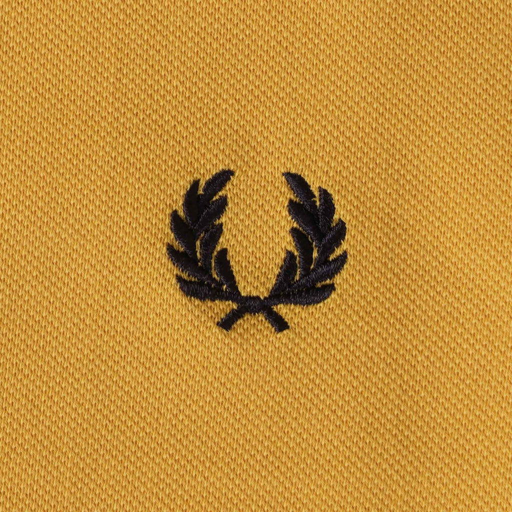 Fred Perry M3600 Twin Tipped Polo Shirt - Golden Hour/Navy