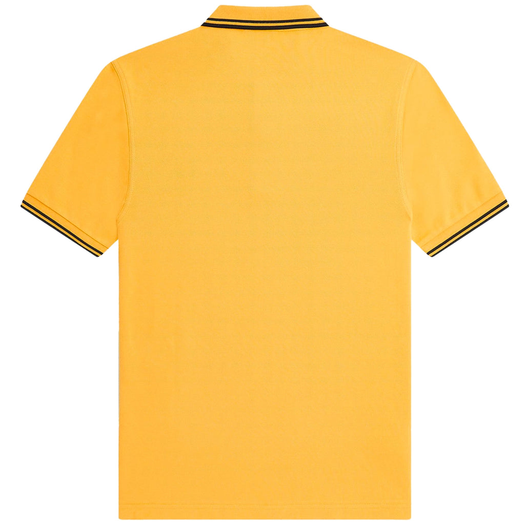 Fred Perry M3600 Twin Tipped Polo Shirt - Golden Hour/Navy