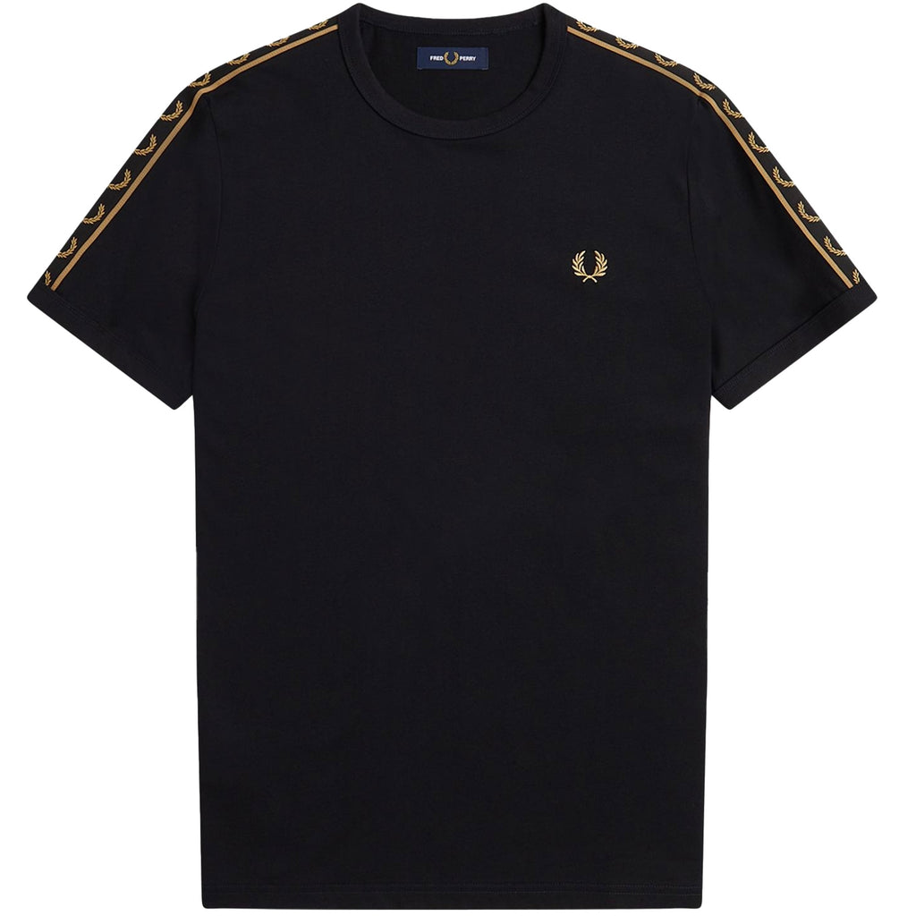 Fred Perry Ringer T-Shirt - Black