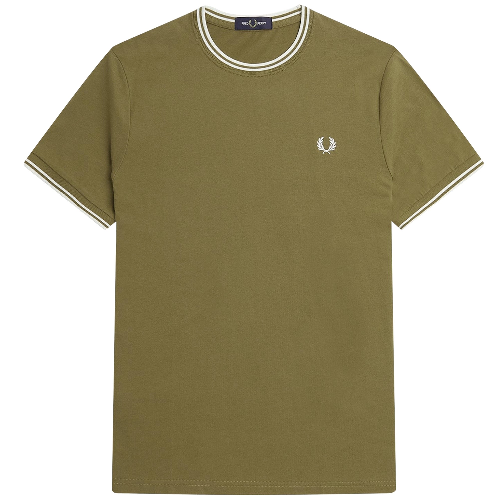 Fred Perry Ringer T-Shirt - Shaded Stone
