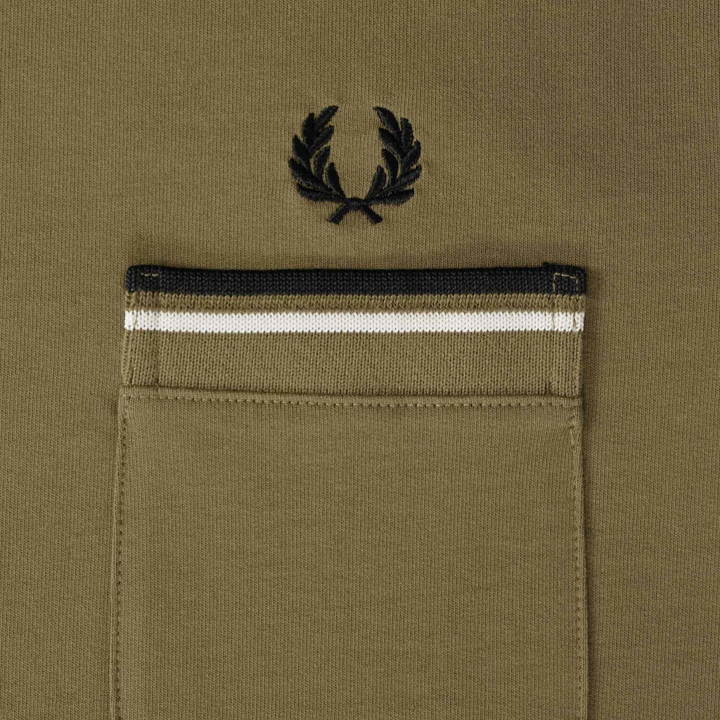 Fred Perry Jersey Pocket T-Shirt - Shaded Stone