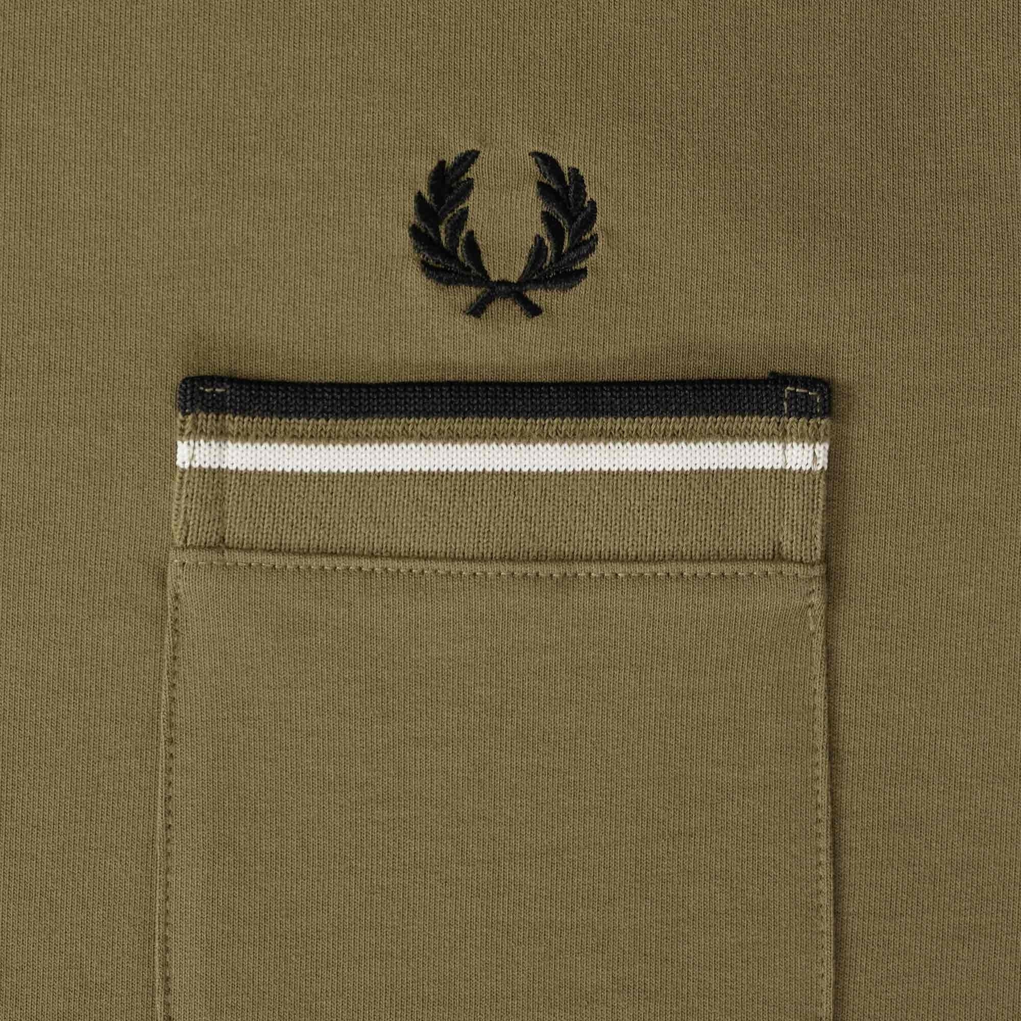 Fred Perry Jersey Pocket T-Shirt - Shaded Stone