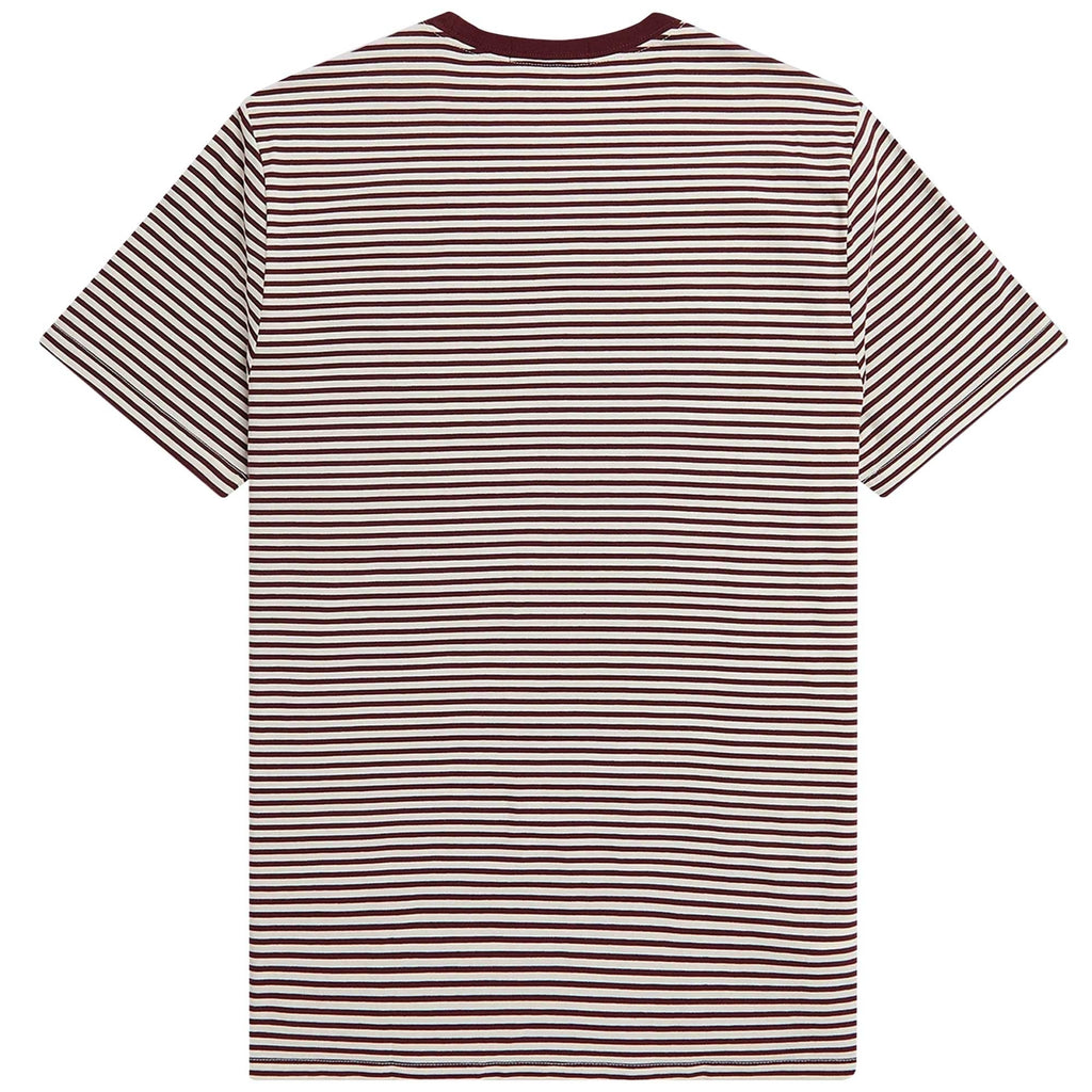 Fred Perry Fine Stripe T-Shirt - Oxblood