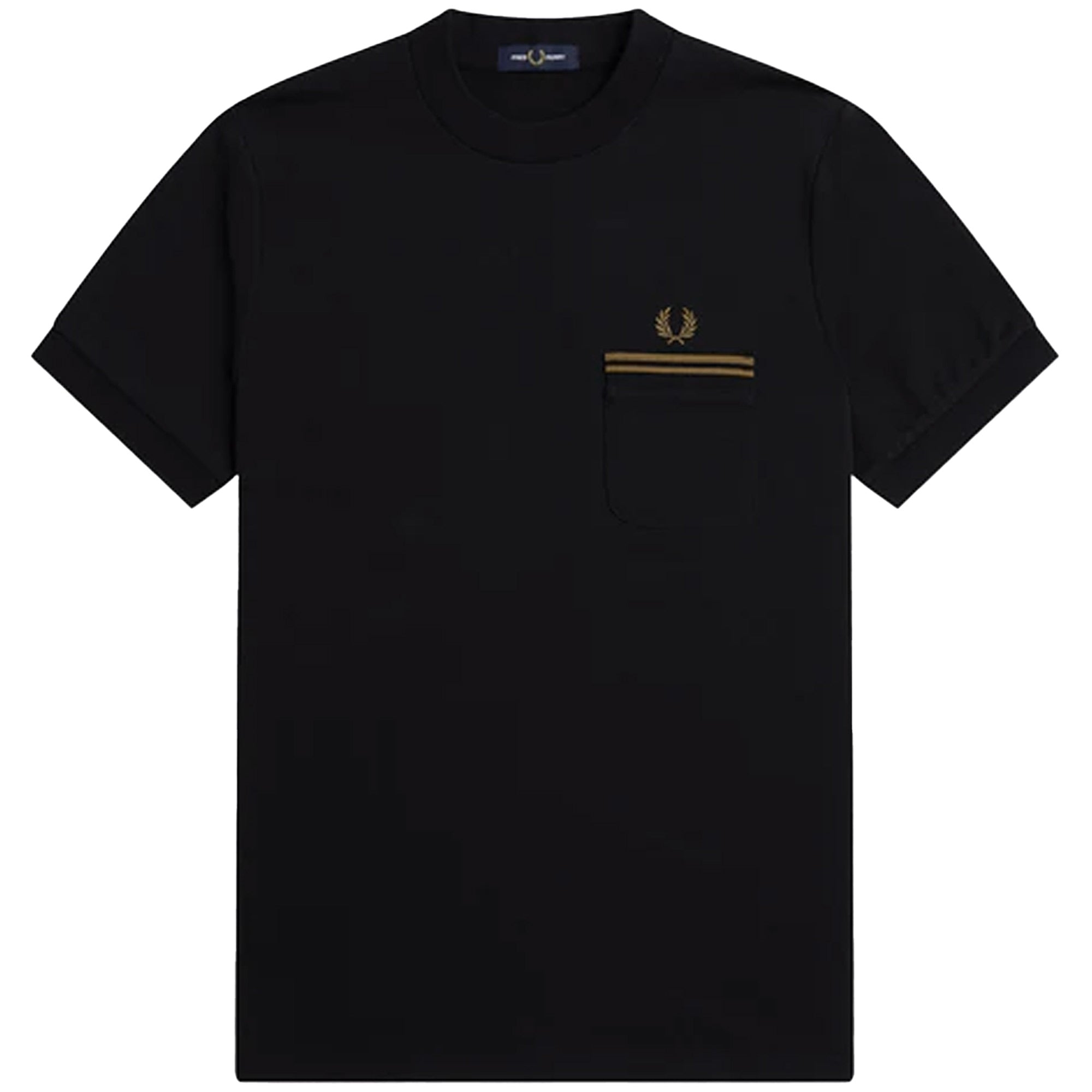 Fred Perry Jersey Pocket T-Shirt - Black