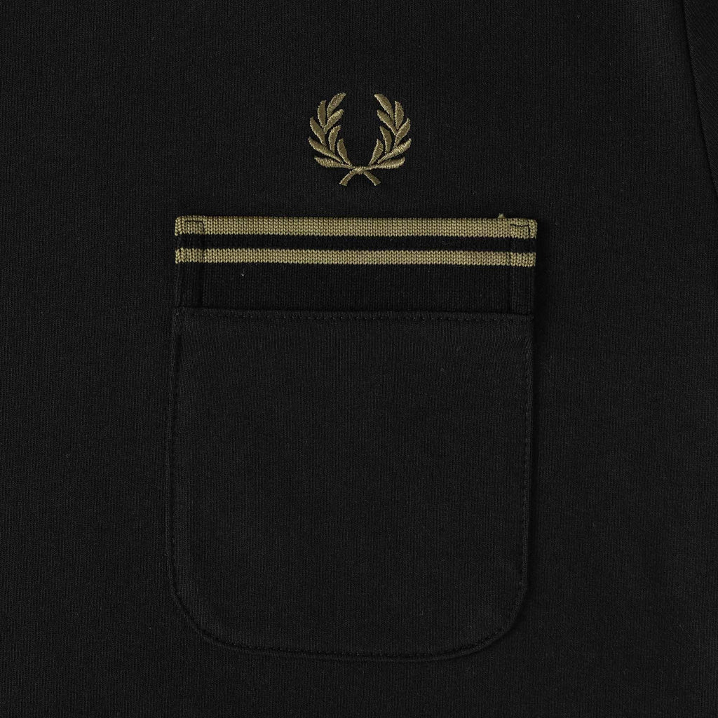 Fred Perry Jersey Pocket T-Shirt - Black