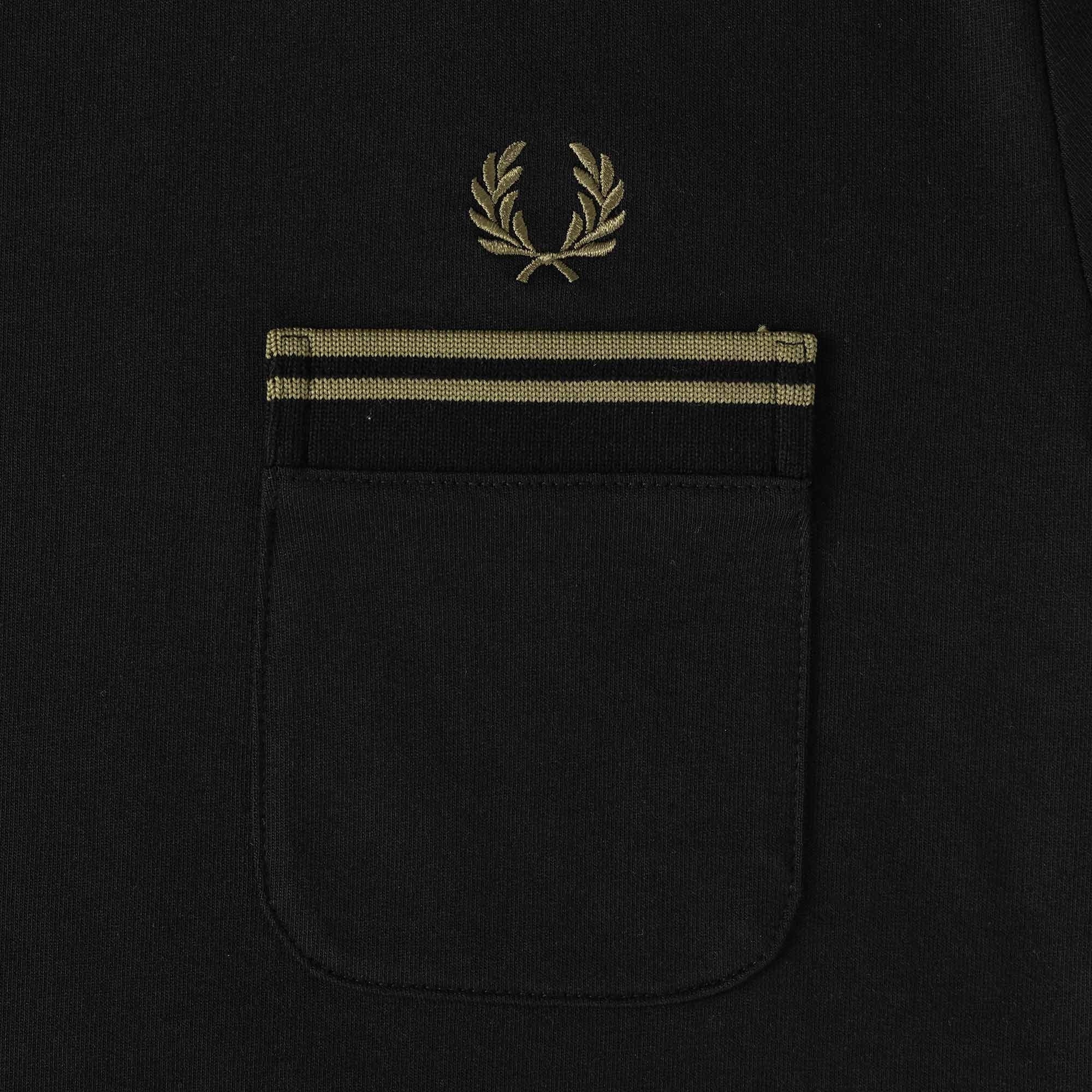 Fred Perry Jersey Pocket T-Shirt - Black