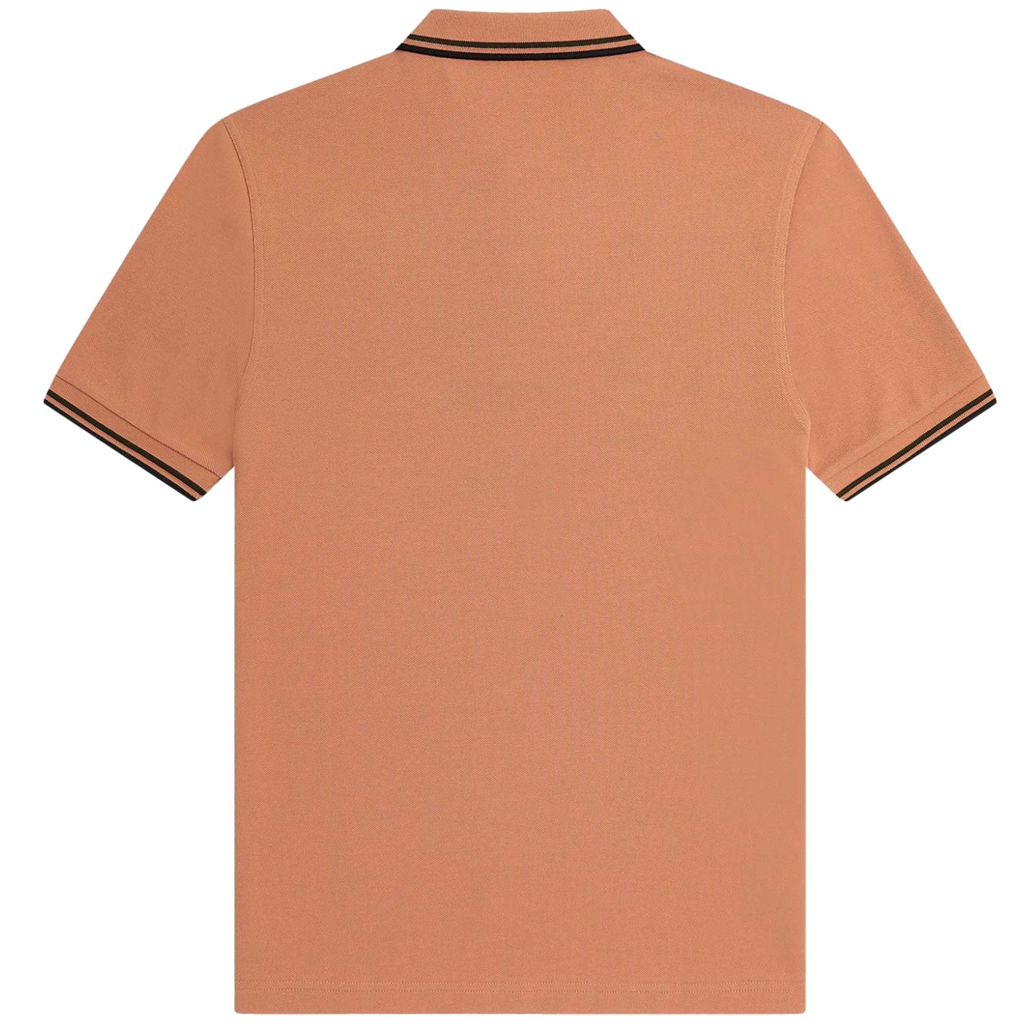 Fred Perry M3600 Twin Tipped Polo Shirt - Light Rust
