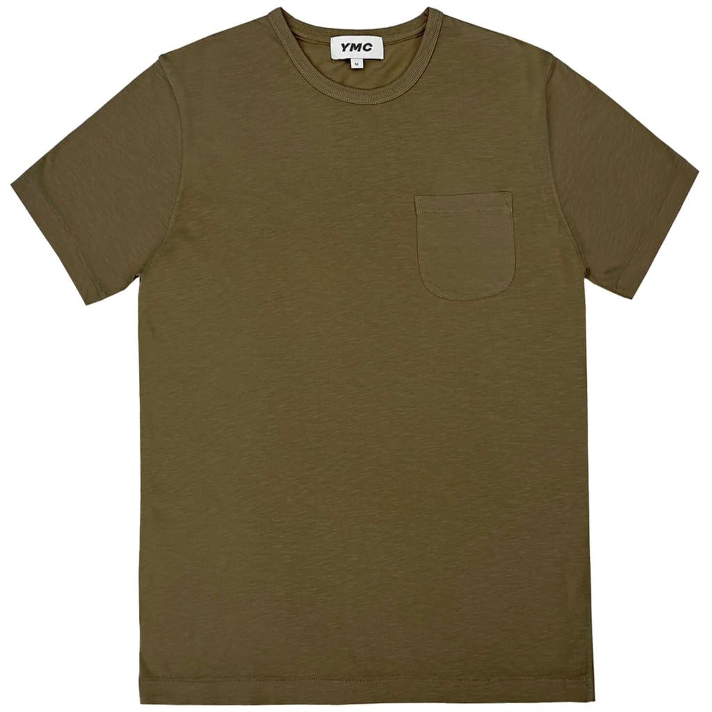 YMC Wild Ones Garment Dyed Organic Cotton T-Shirt - Brown