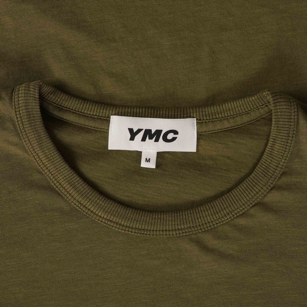 YMC Wild Ones Garment Dyed Organic Cotton T-Shirt - Brown
