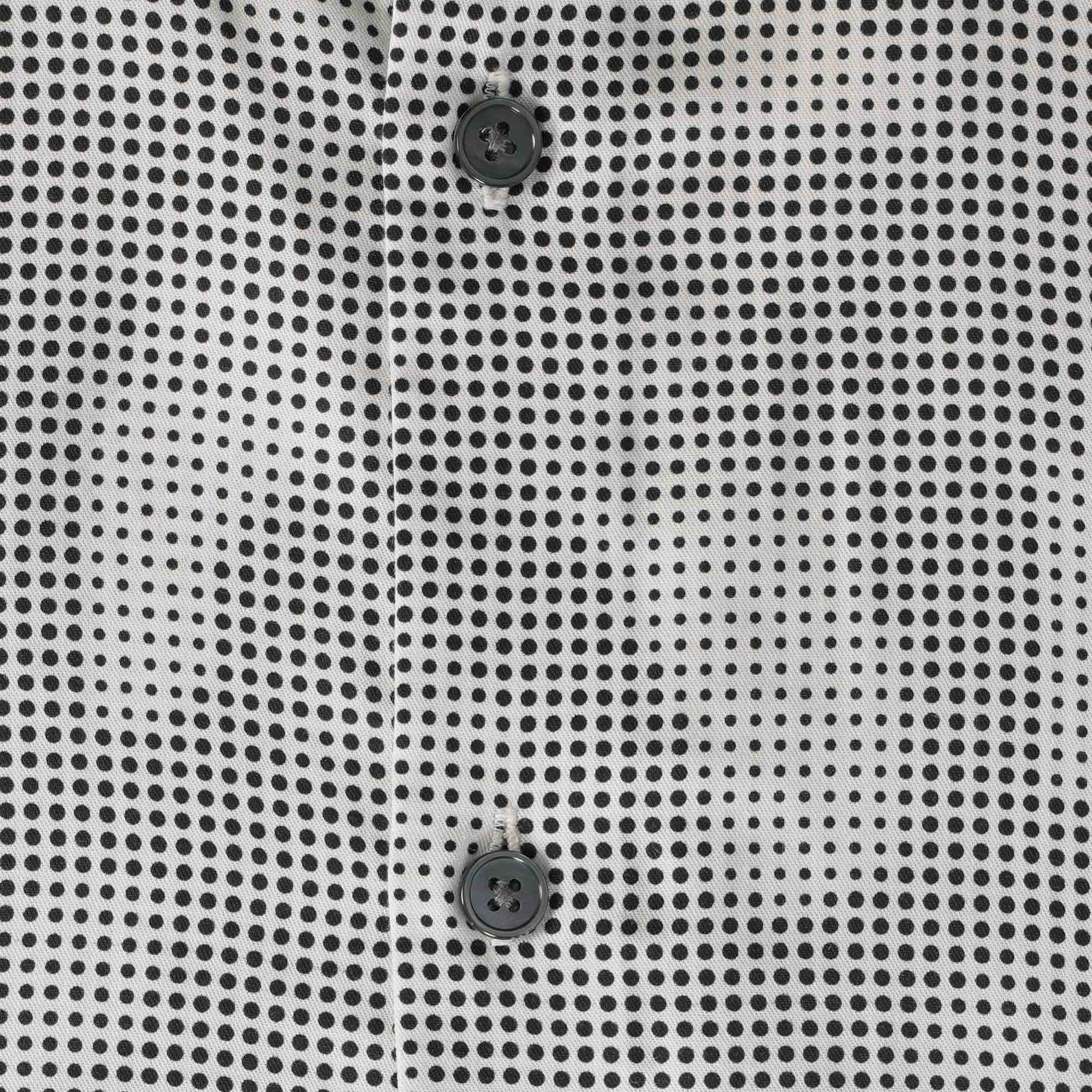 Emporio Armani Short Sleeve Pattern Woven Shirt - Pois
