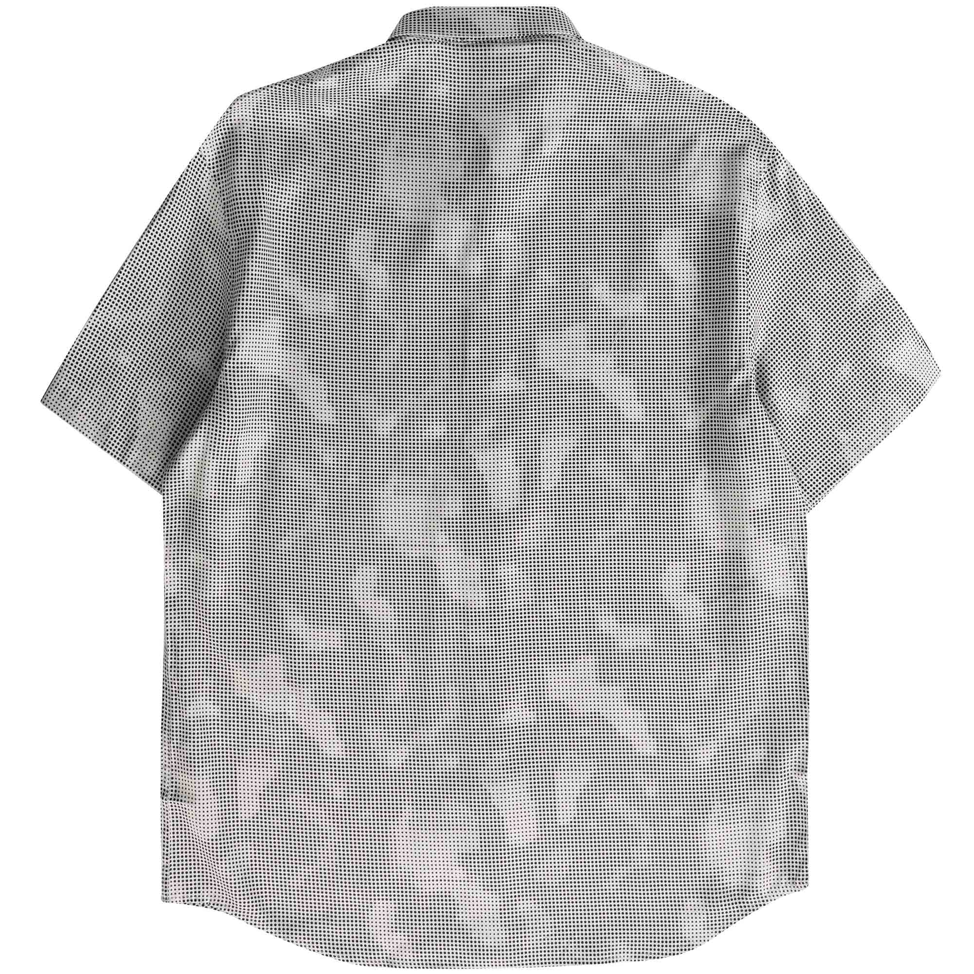 Emporio Armani Short Sleeve Pattern Woven Shirt - Pois