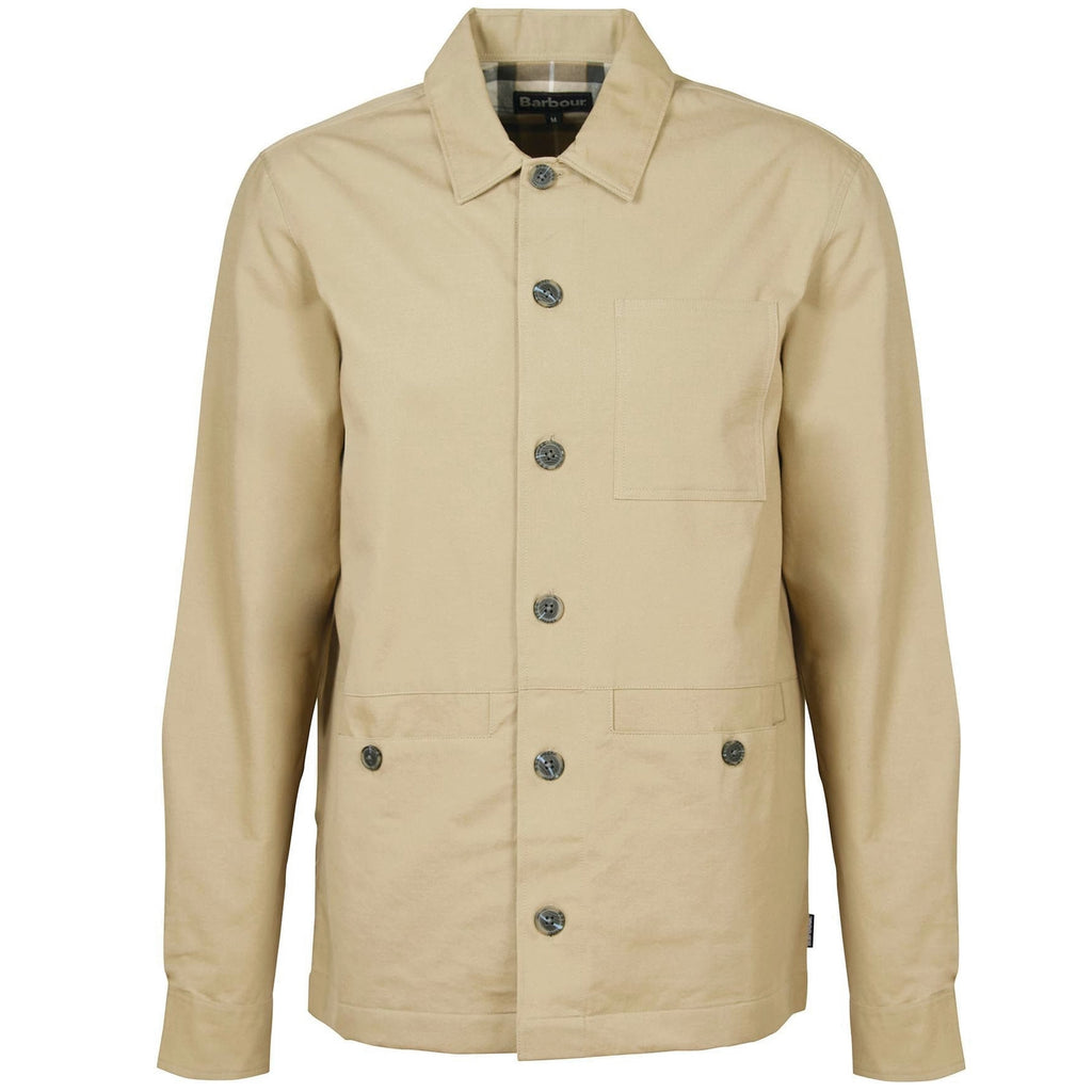 Barbour Newport Overshirt - Washed Stone