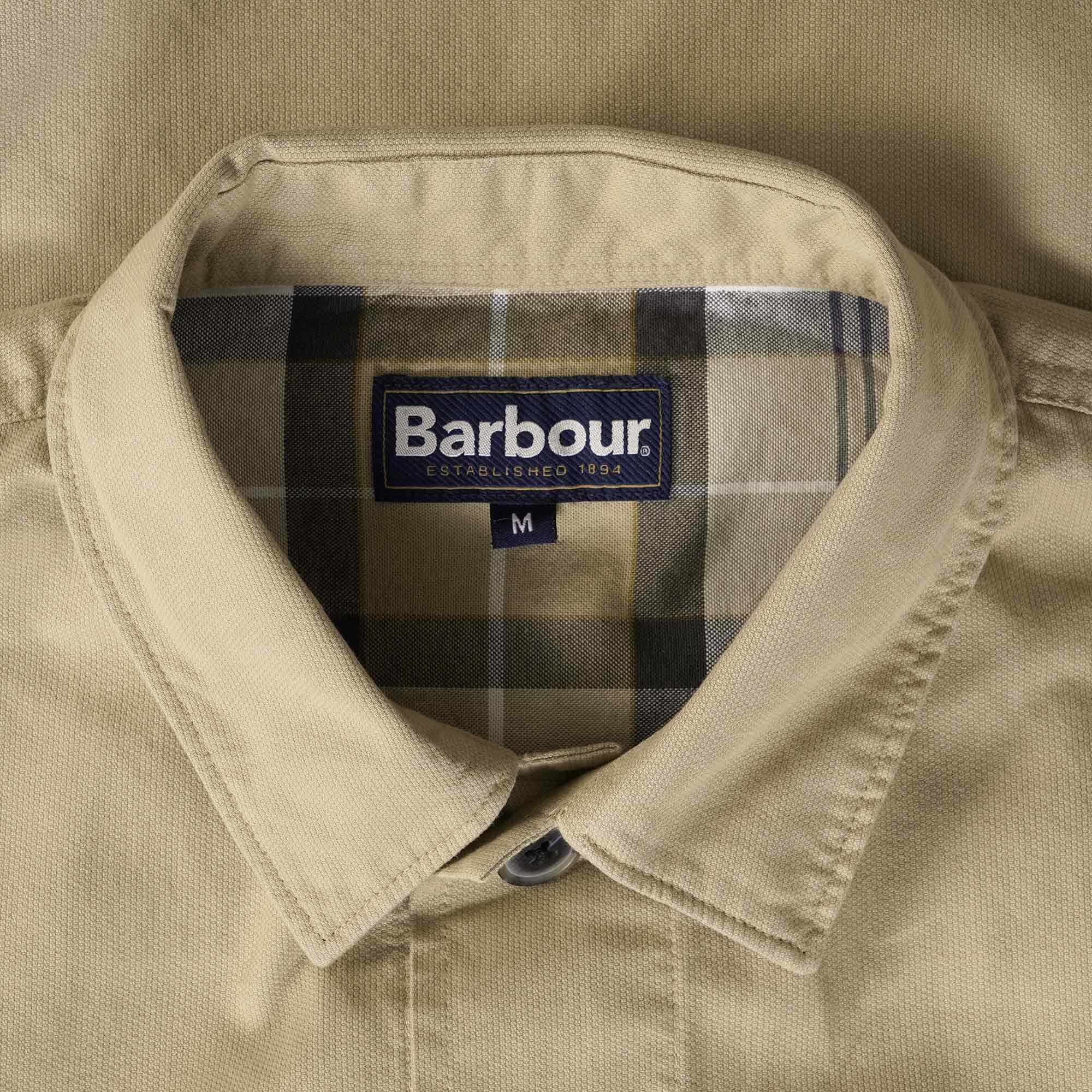 Barbour Newport Overshirt - Washed Stone