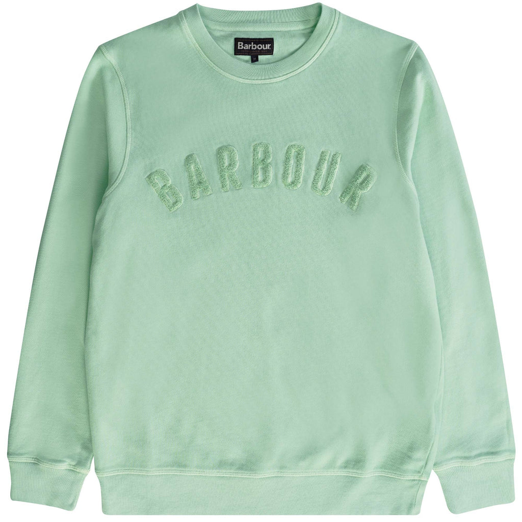 Barbour Washed Prep Logo Sweatshirt - Dusty Mint
