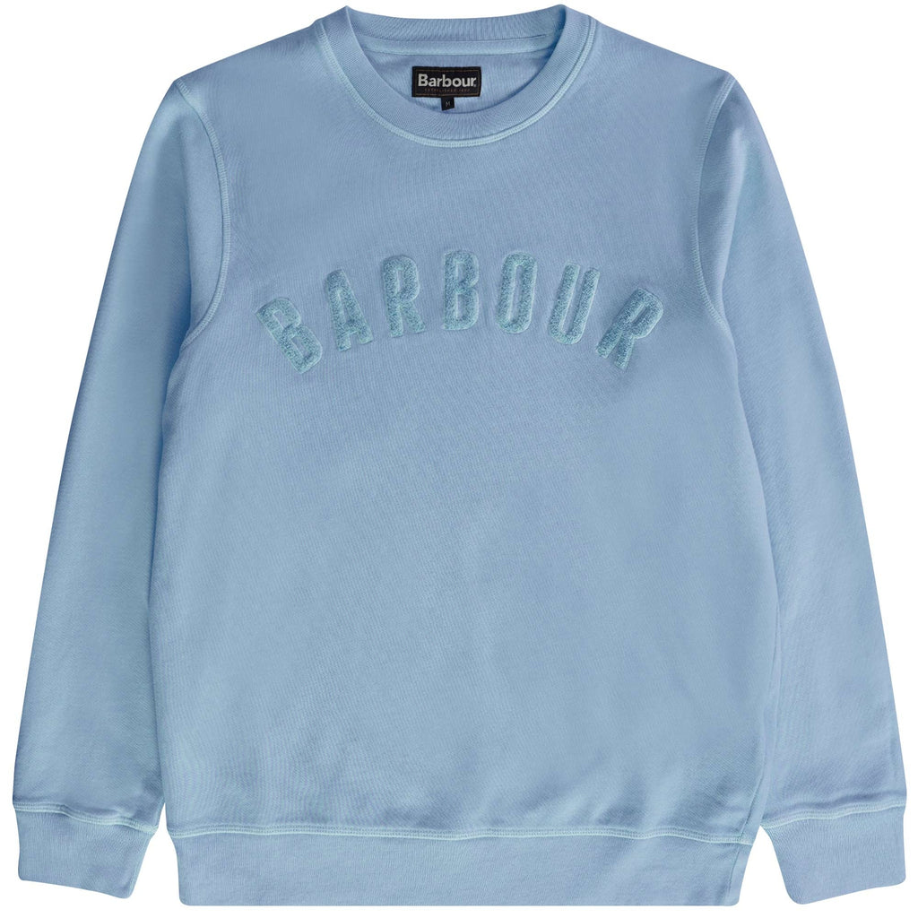 Barbour Washed Prep Logo Sweatshirt - Powder Blue