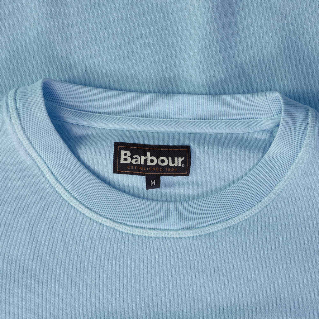 Barbour Washed Prep Logo Sweatshirt - Powder Blue