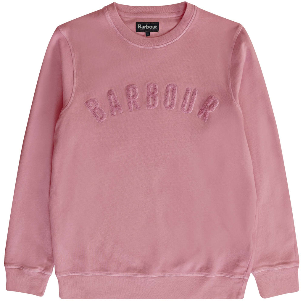 Barbour Washed Prep Logo Sweatshirt - Faded Pink
