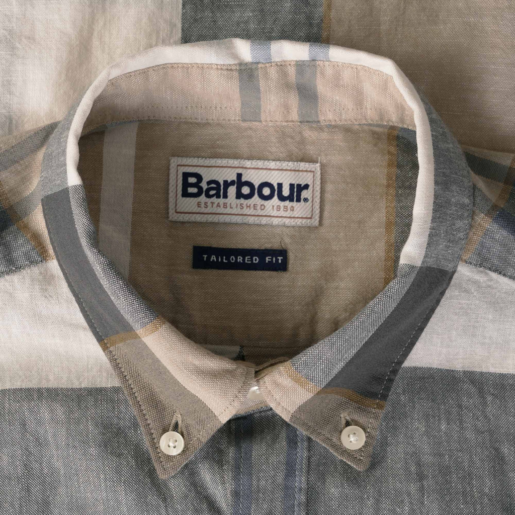 Barbour Douglas Tailored Short Sleeve Shirt - Amble Sand Tartan