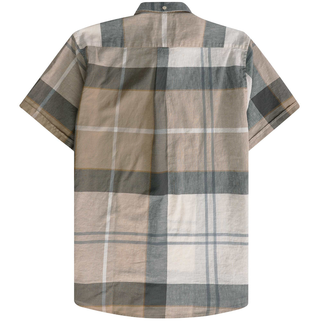 Barbour Douglas Tailored Short Sleeve Shirt - Amble Sand Tartan