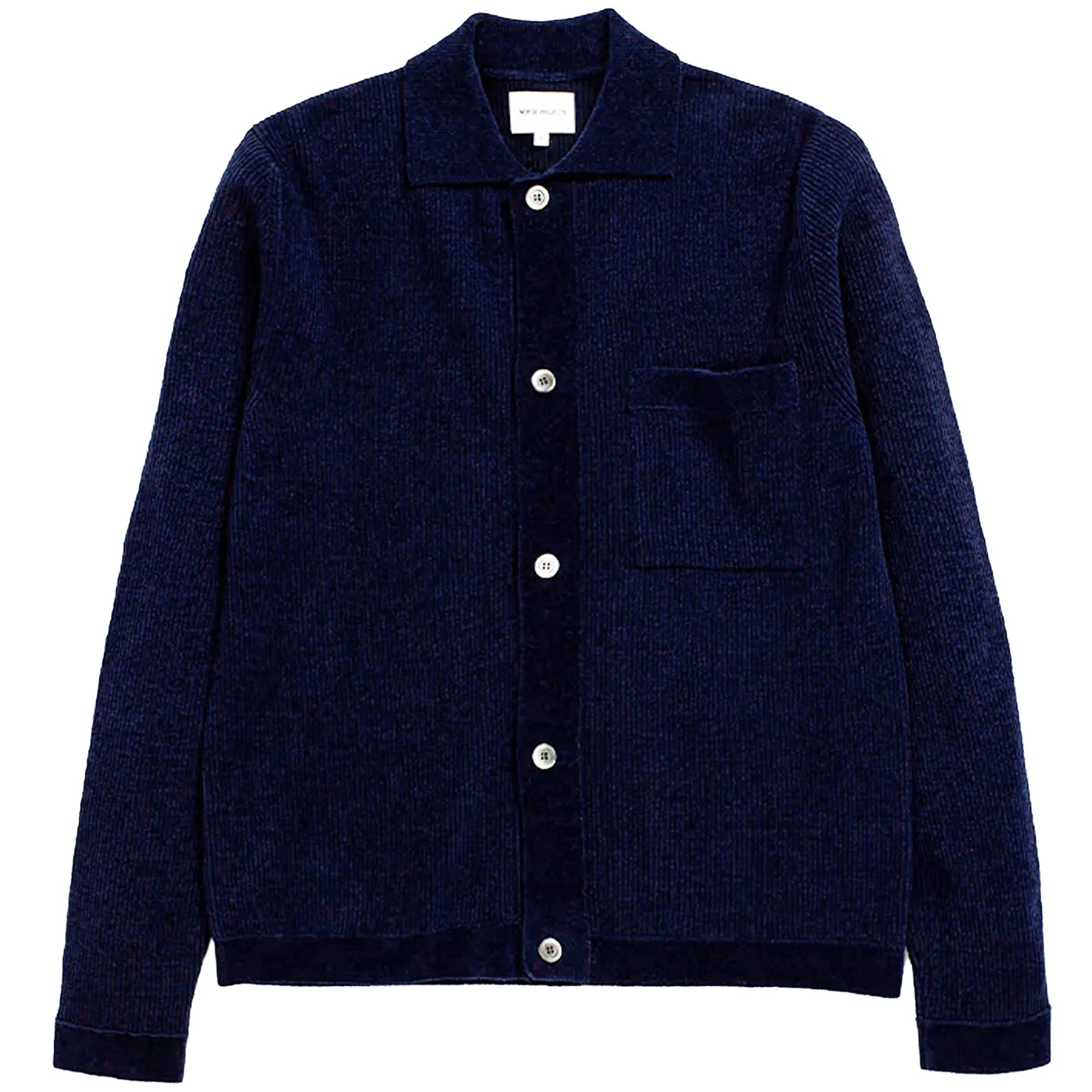 Norse Projects Erik Chenille Jacket - Dark Navy