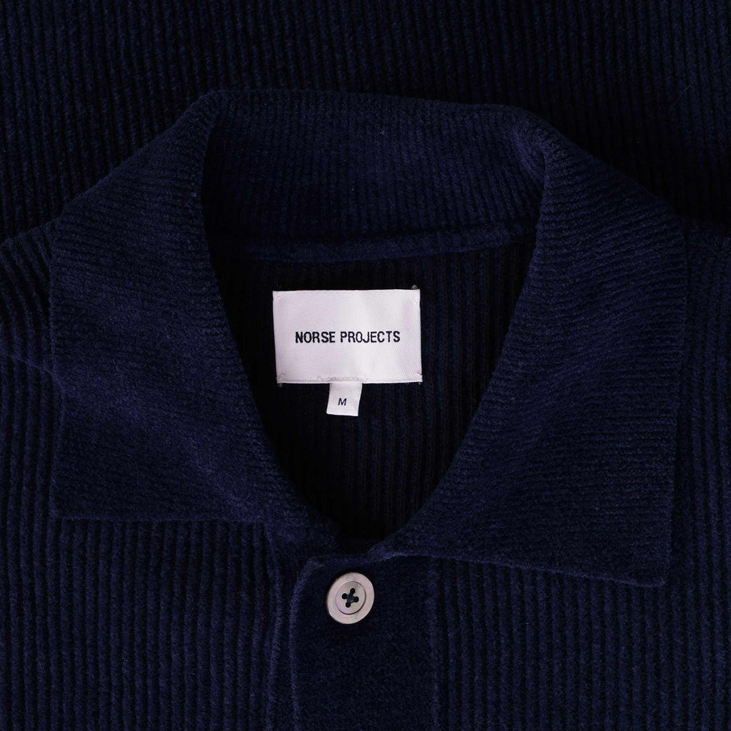 Norse Projects Erik Chenille Jacket - Dark Navy