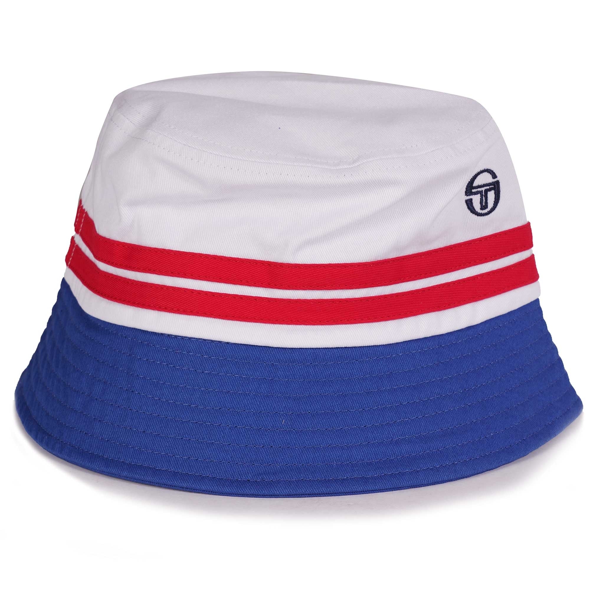 Sergio Tacchini Stonewoods Bucket Hat - White/Blue