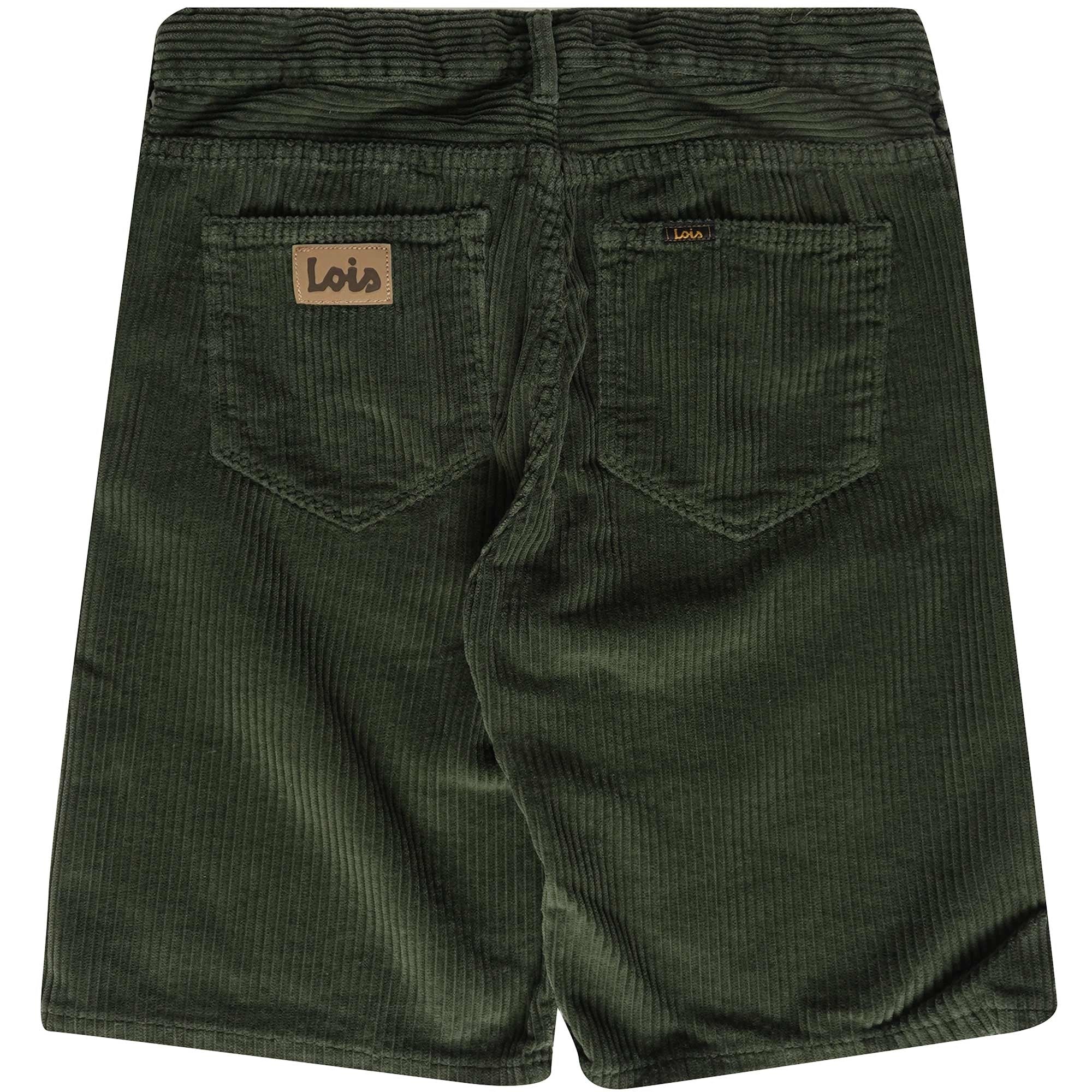 Pepe Jumbo Cord Shorts - Green Olive