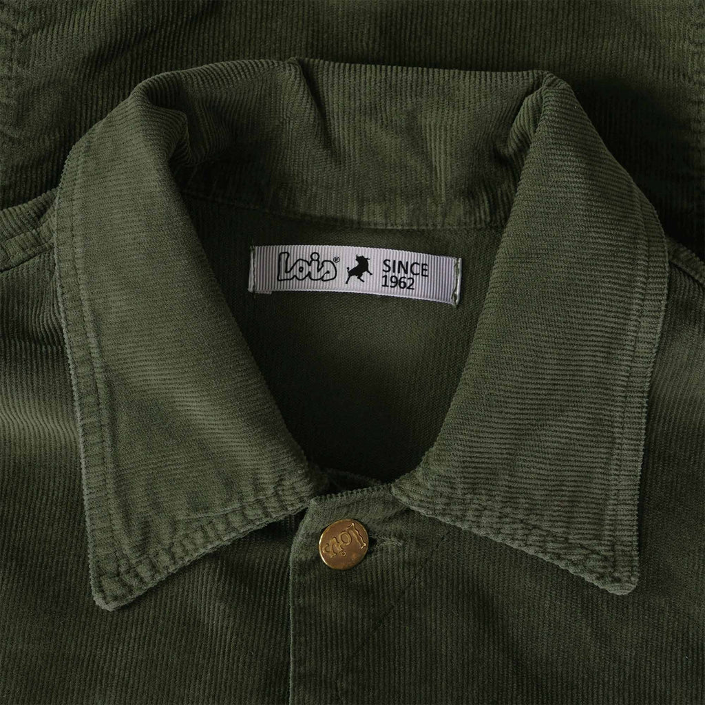 Tejana Thin Cord Jacket - Green Olive