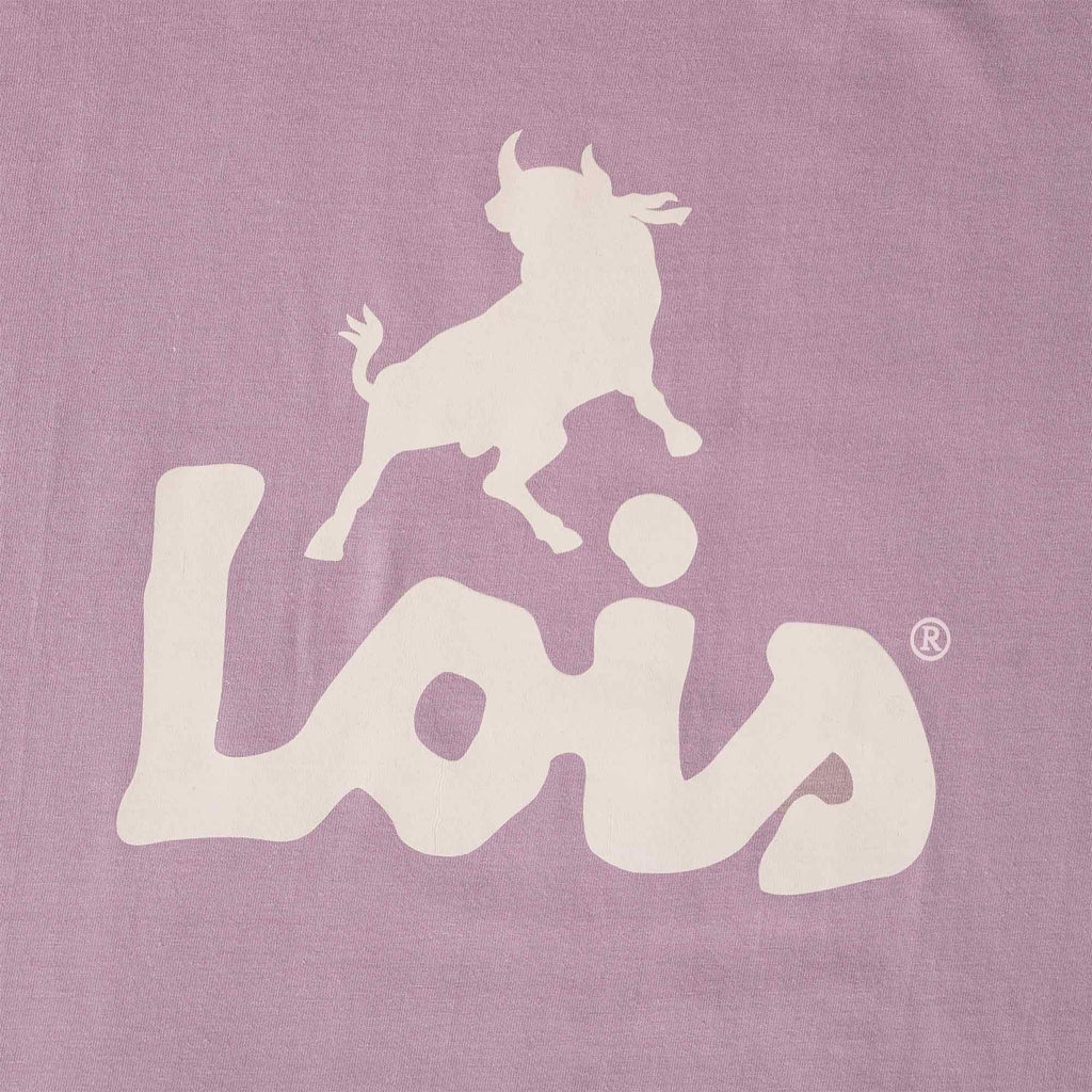 Lois Jeans New Baco Logo T-Shirt - Lavender