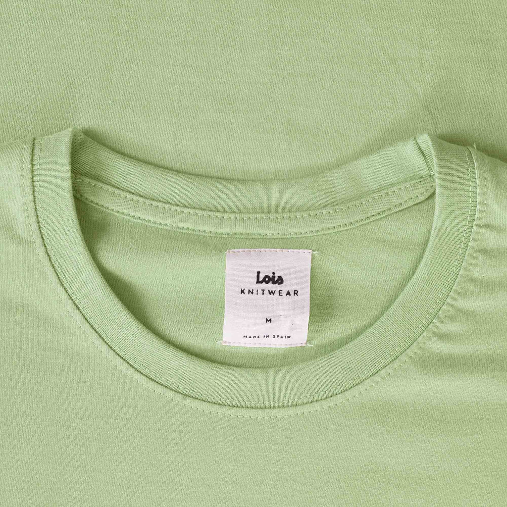 Lois Jeans New Baco Logo T-Shirt - Green Fog