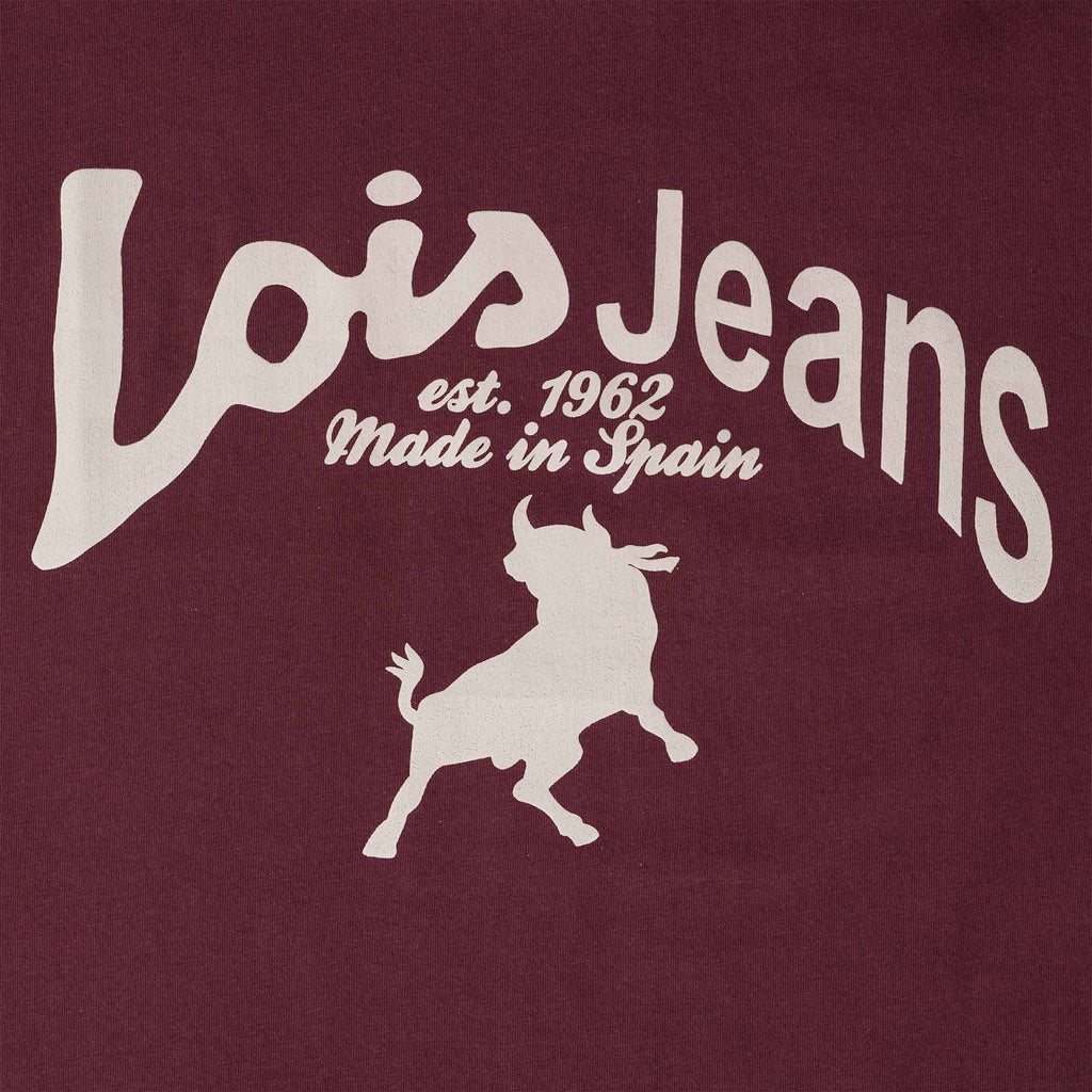 Lois Jeans Baco 22 T-Shirt - Wine Red