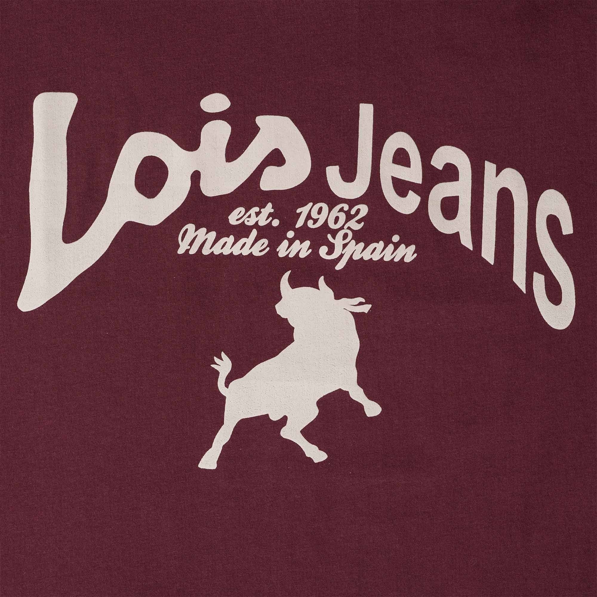 Lois Jeans Baco 22 T-Shirt - Wine Red