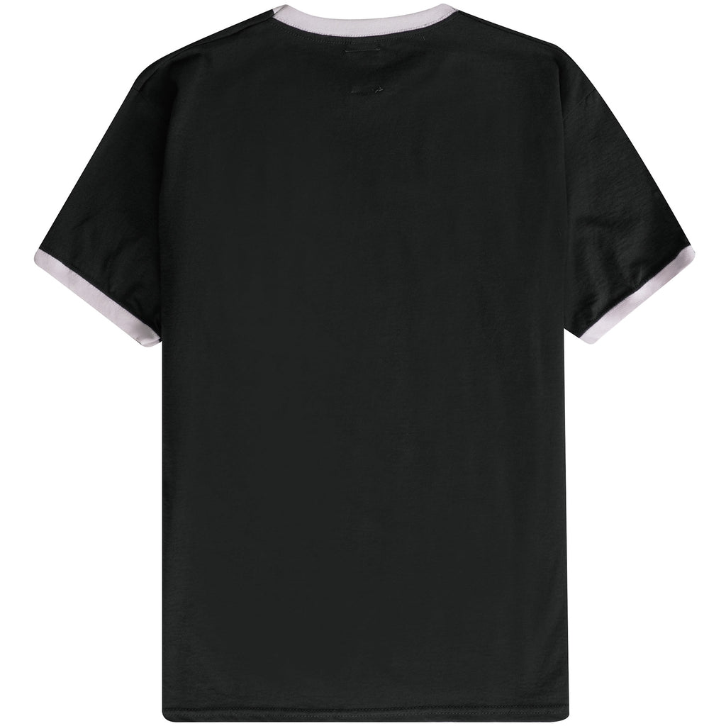 Lois Jeans Ringer T-Shirt - Black/Yellow