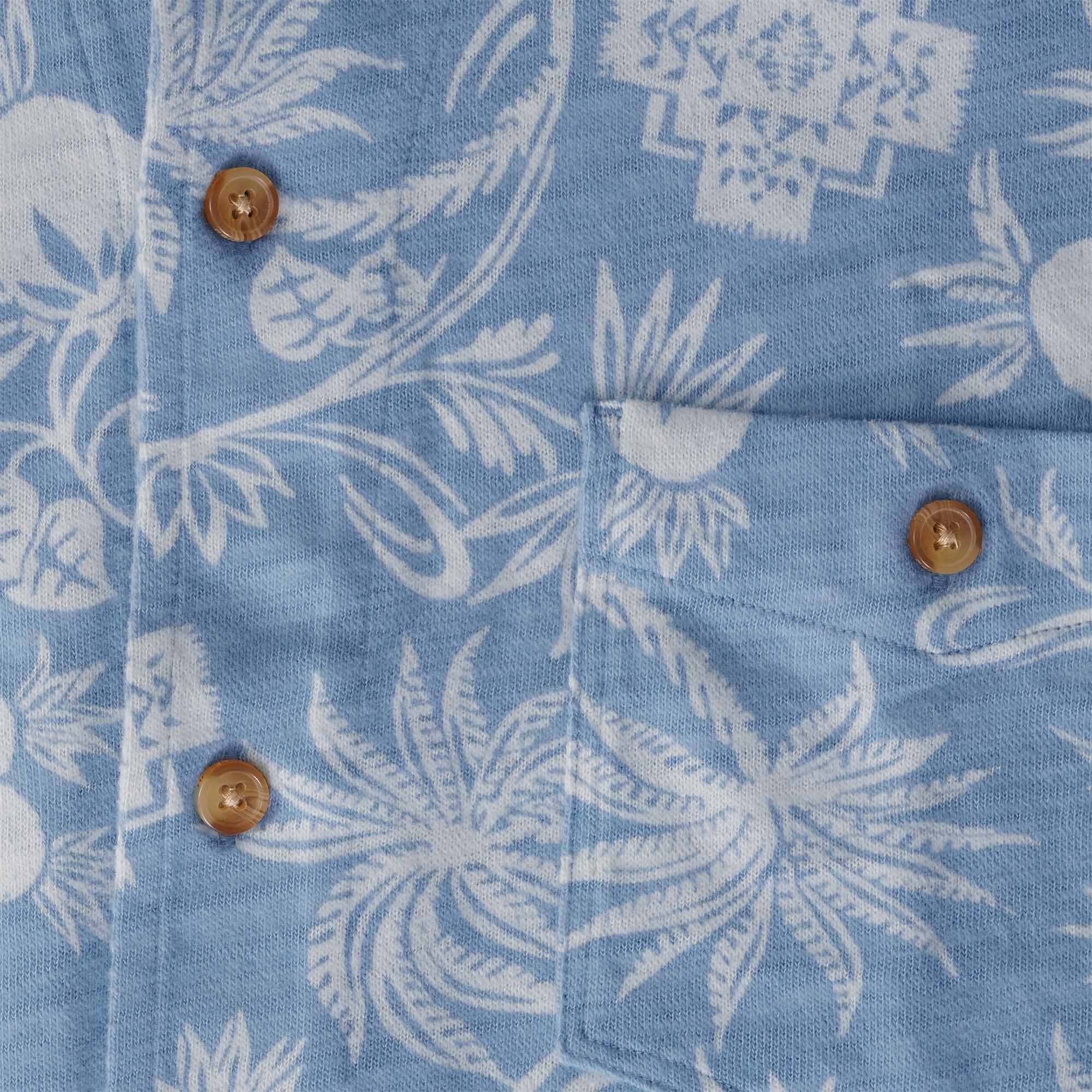Pendleton Woolen Mills Short Sleeve Wayside Knit Shirt - Surf Blue