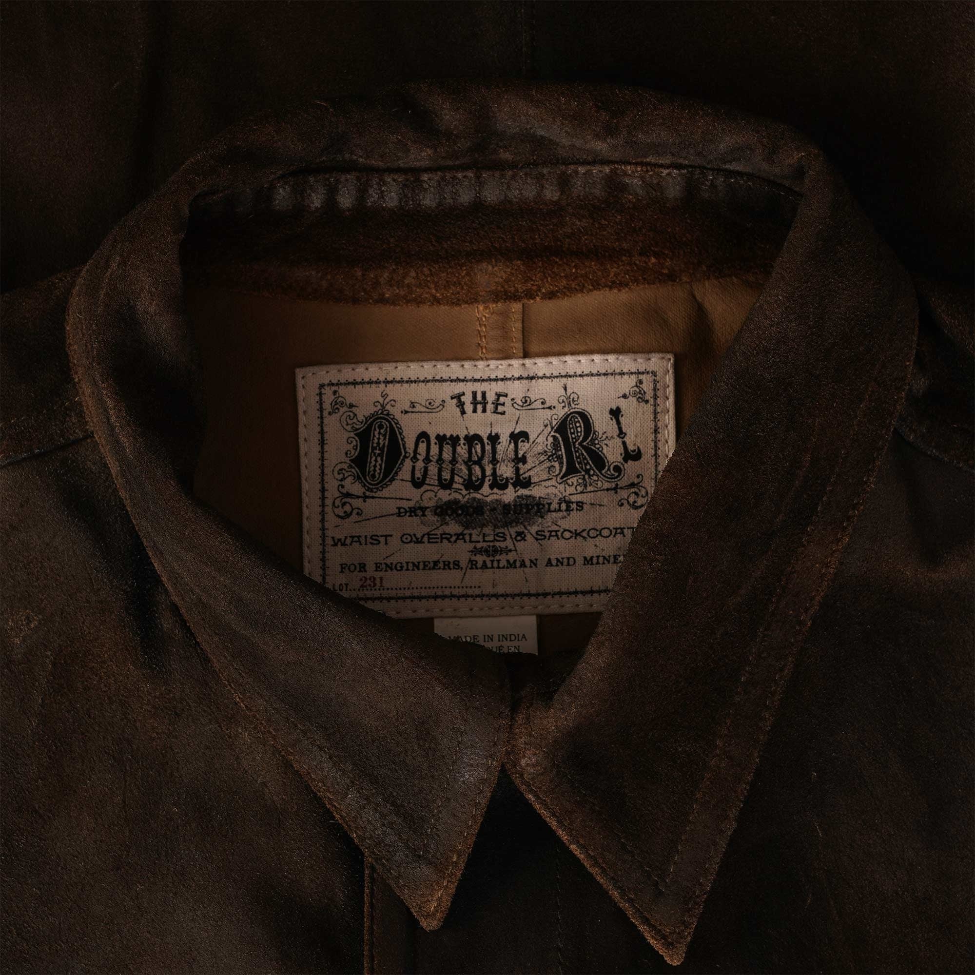 RRL by Ralph Lauren Roughout Suede Jacket - Distressed Brown