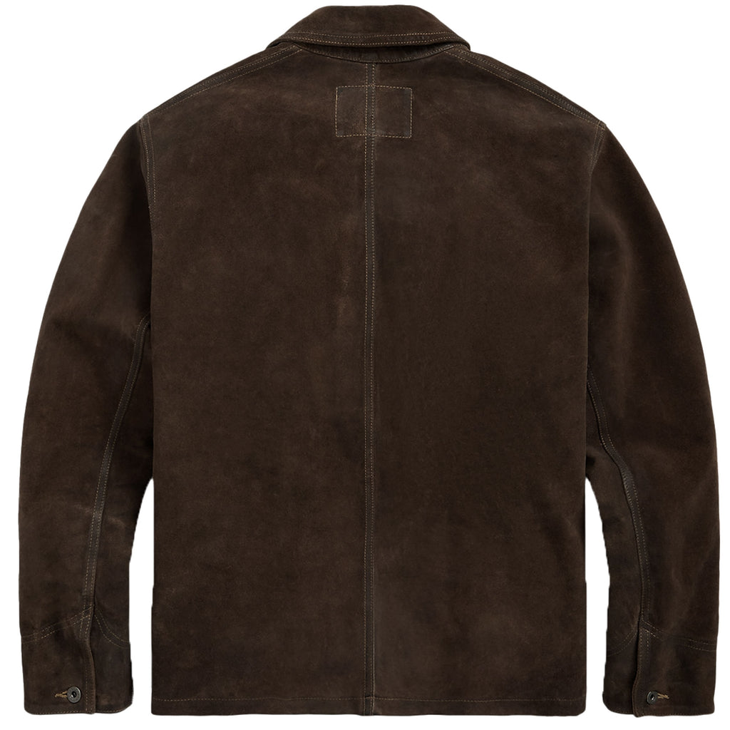 RRL by Ralph Lauren Roughout Suede Jacket - Distressed Brown