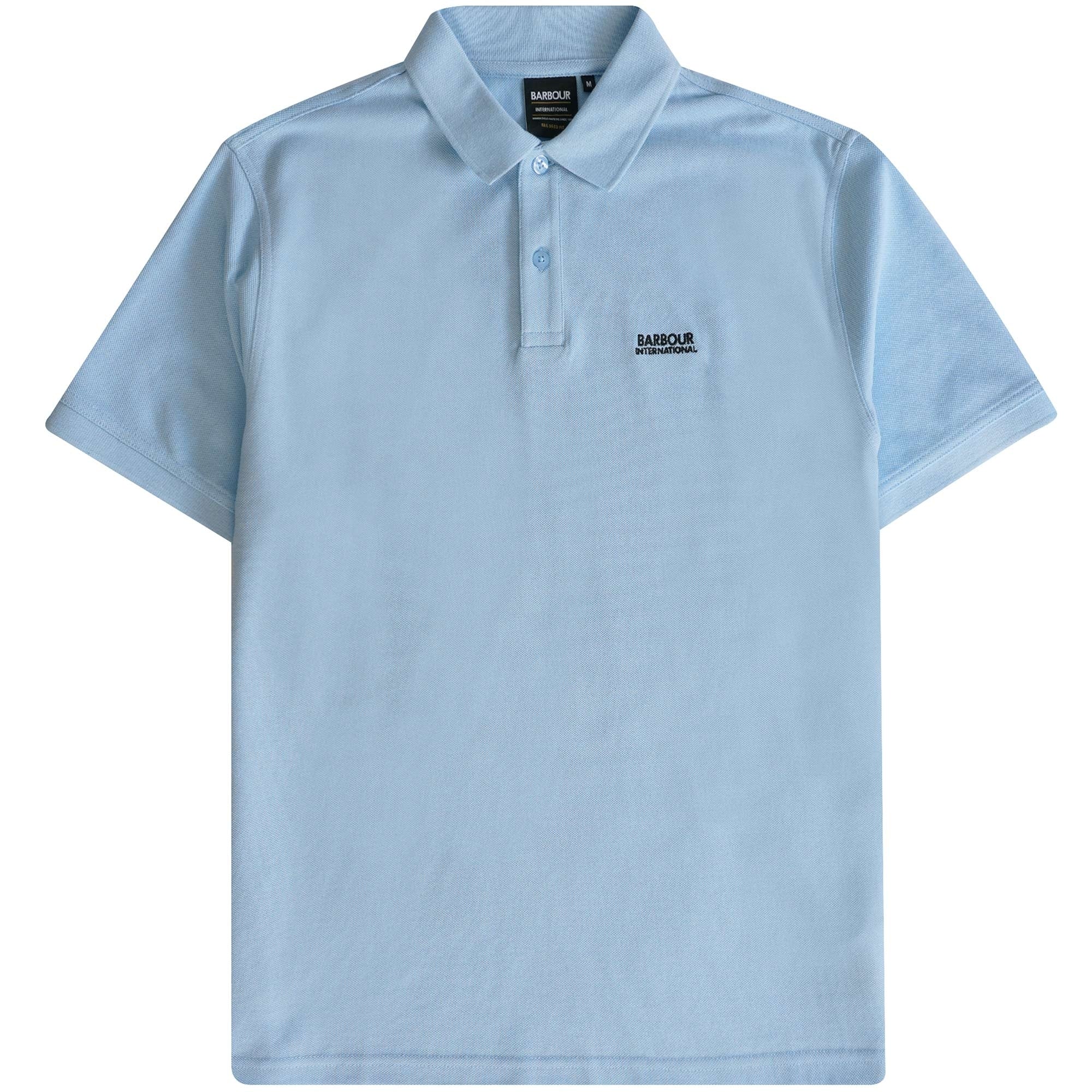 Barbour International Tourer Polo Shirt - Chambray Blue