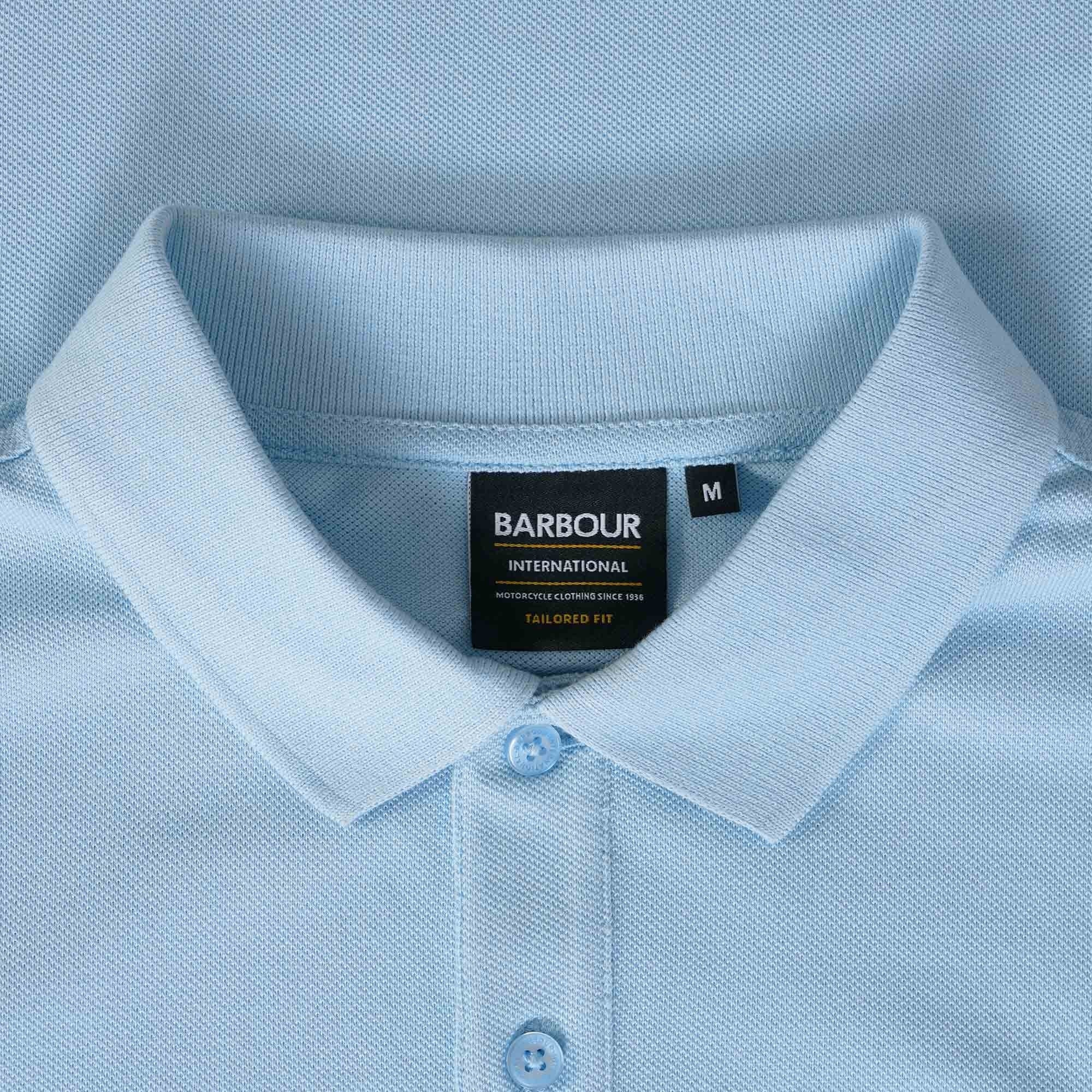 Barbour International Tourer Polo Shirt - Chambray Blue