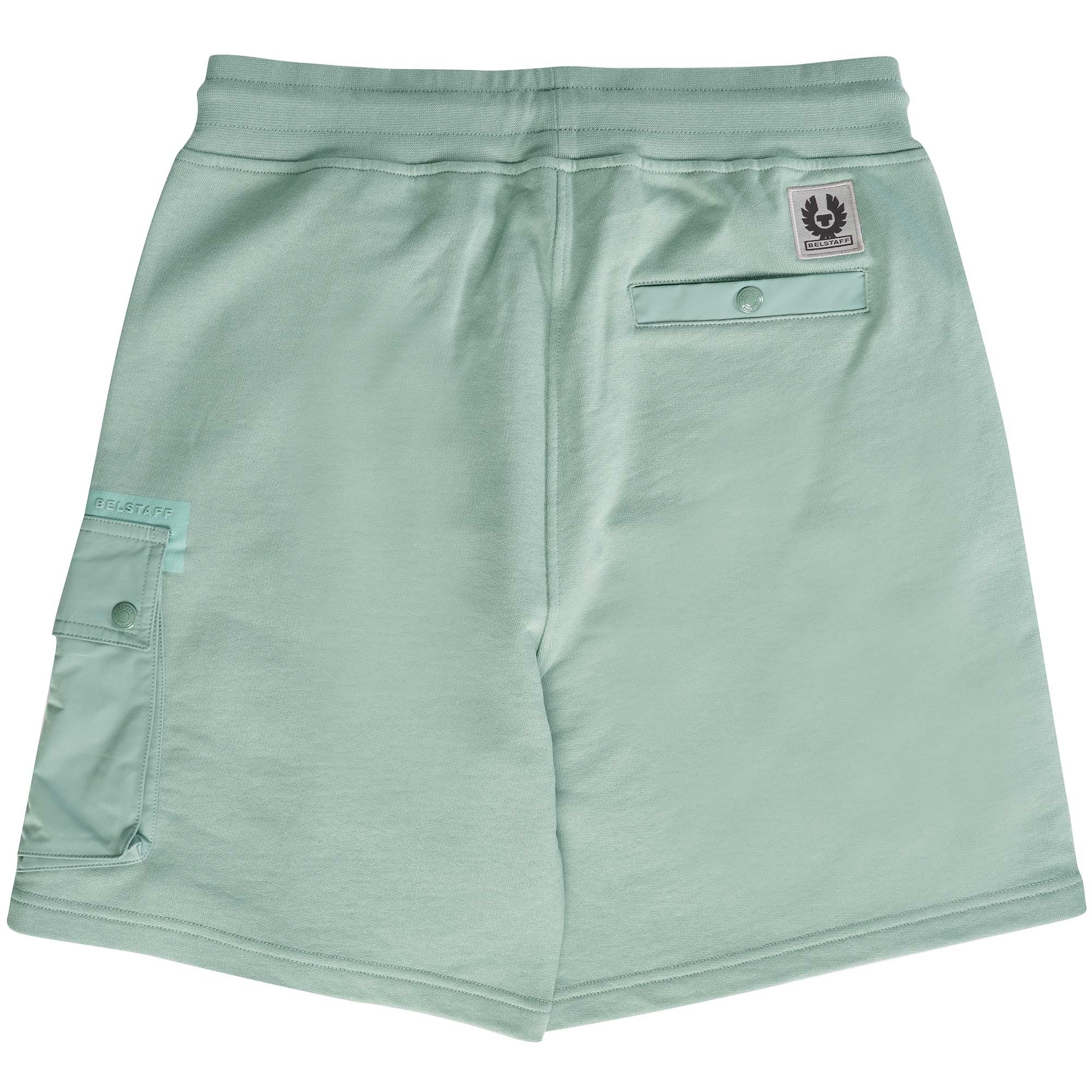 Belstaff Tide Sweat Shorts - Steel Green