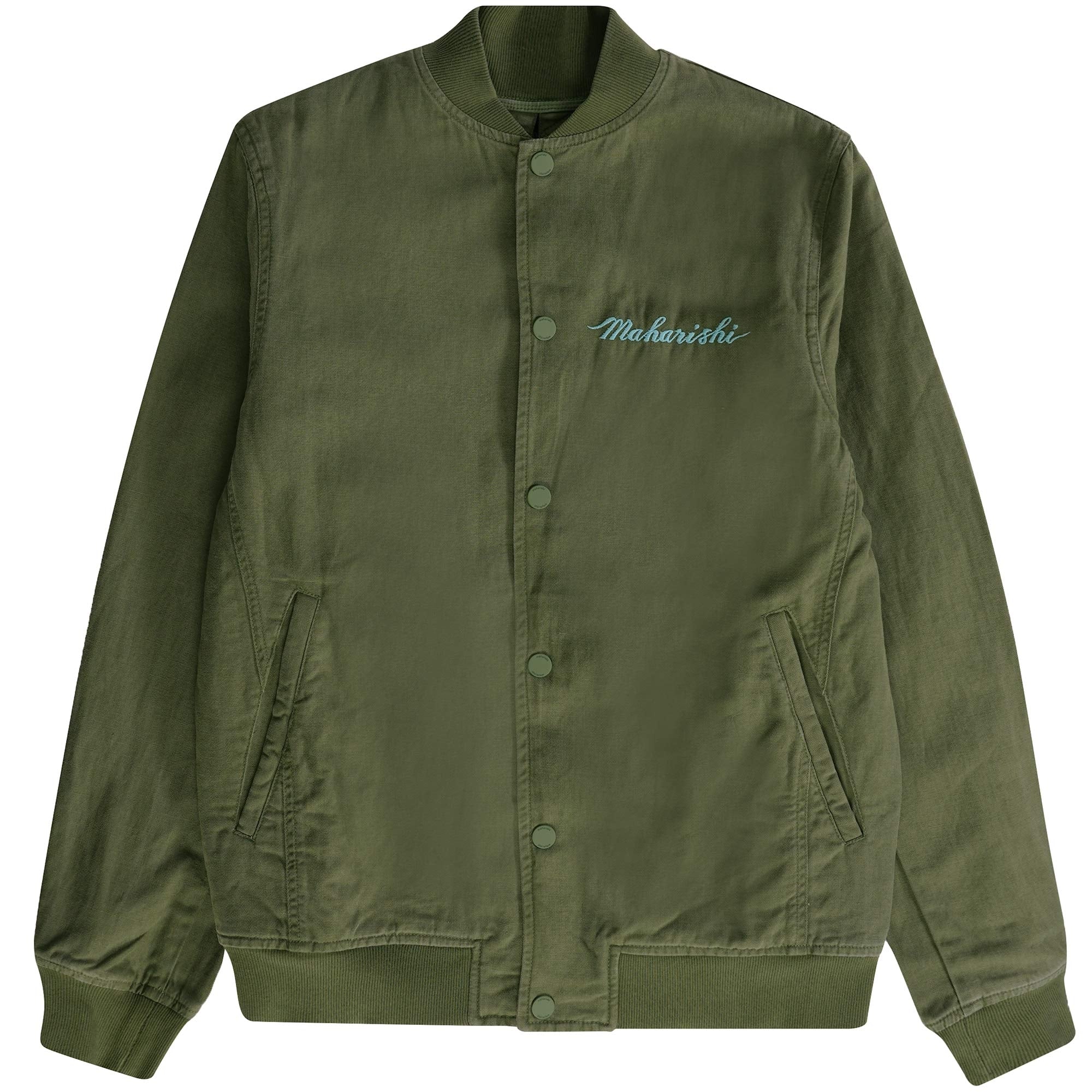 maharishi ジャケット　刺繍 Maharishi Dragon Embroidered Tour Jacket - Olive – Stuarts London